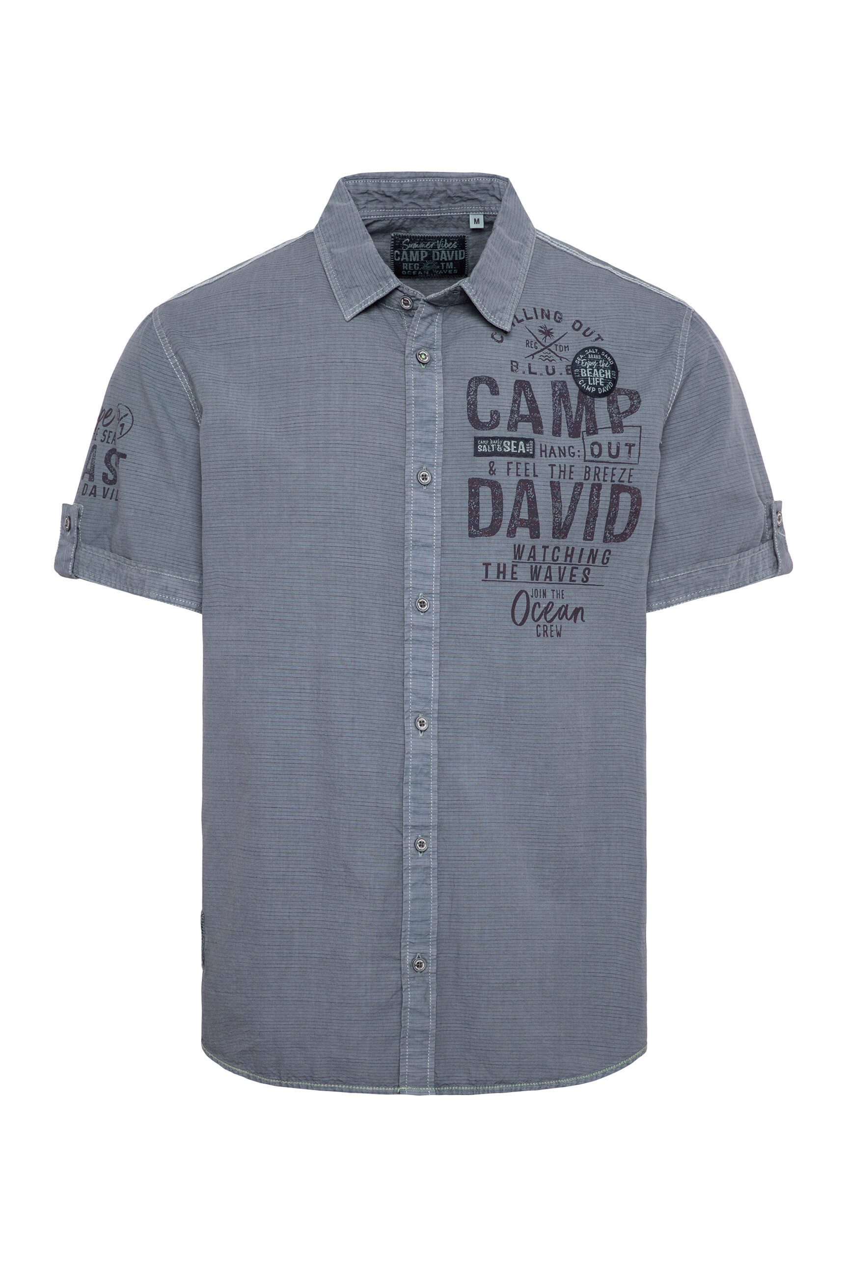 CAMP DAVID Kurzarmhemd aus Baumwolle günstig online kaufen