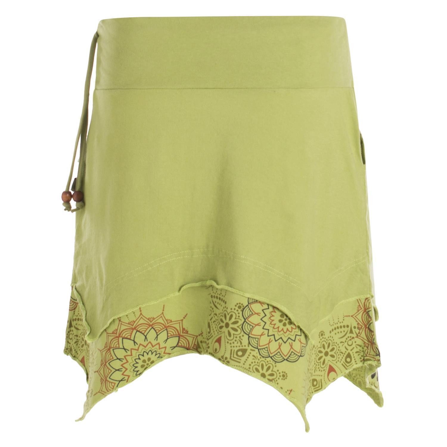 Vishes Minirock Asymmetrisch Rock Mandala und günstig online kaufen