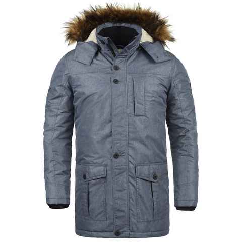 !Solid Winterjacke SDOctavus lange Jacke mit abnehmbarer Kapuze und Kunstfellkragen