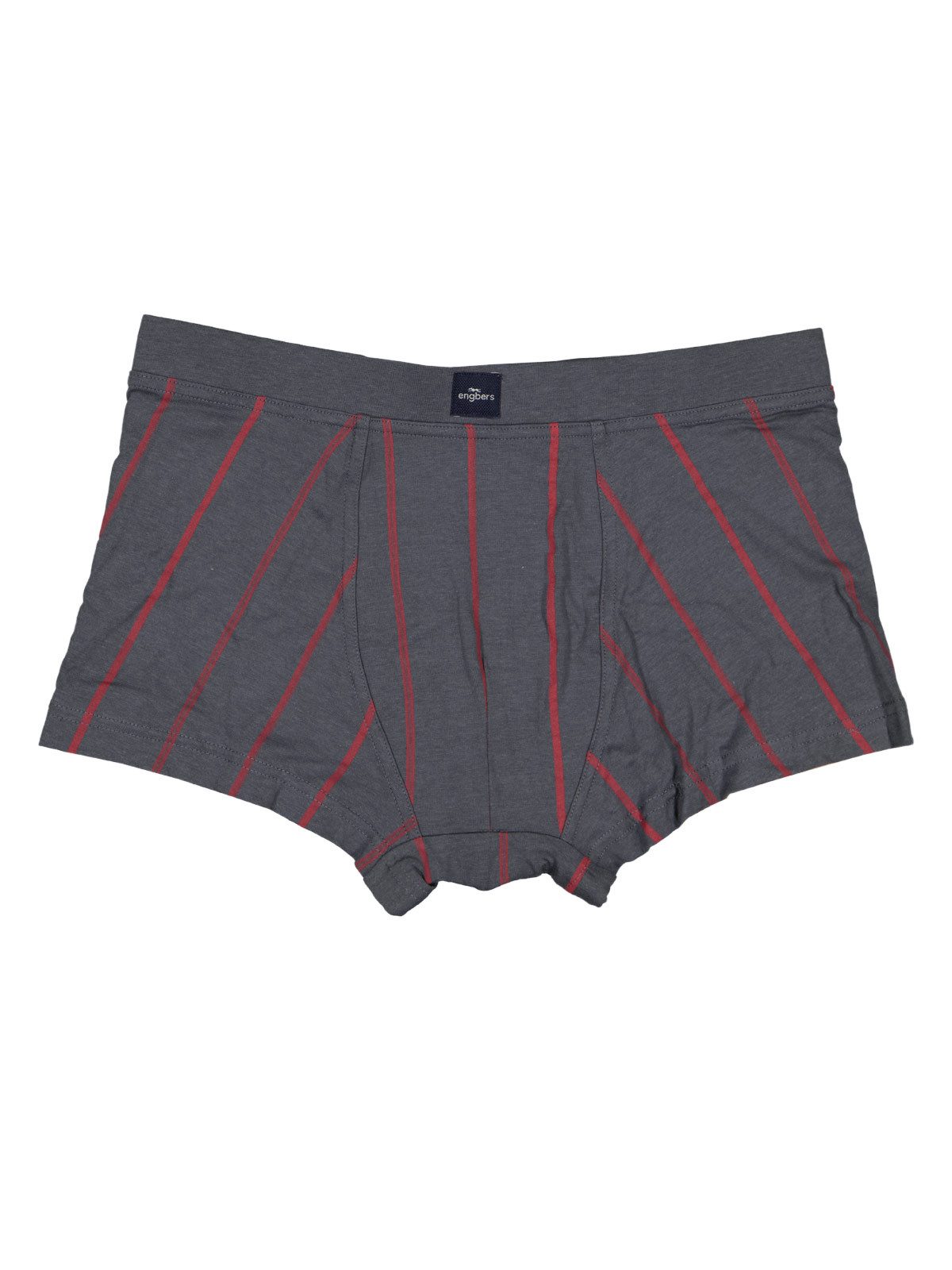 Engbers Boxershorts Herren Boxershorts gemustert, Dunkelrot günstig online kaufen
