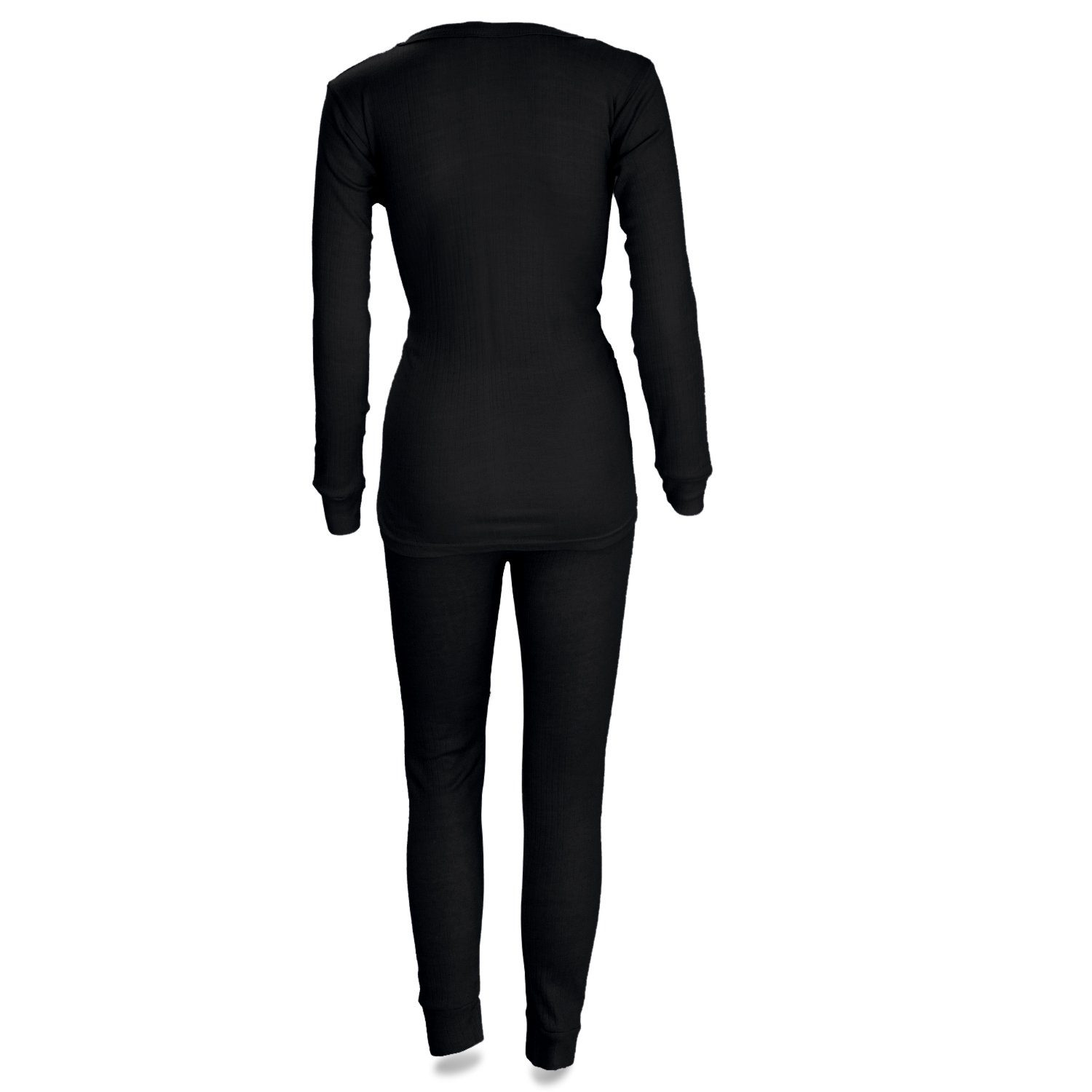 Black Snake Thermounterhemd (Set, 3x Thermounterwäsche Unterhemd + 3-St) Set Unterhose Schwarz cozy