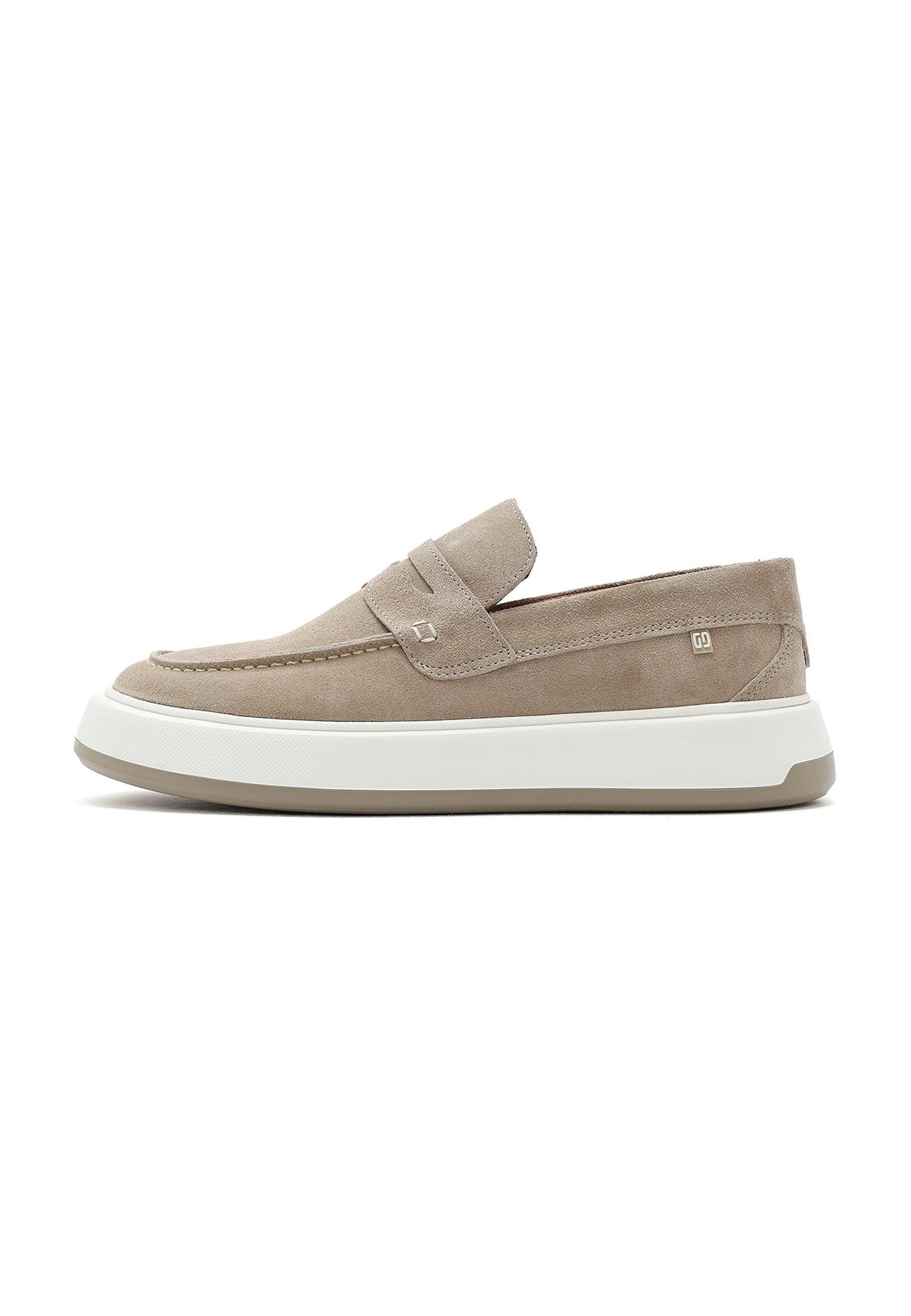 Derimod Lässige Loafer aus Veloursleder Loafer Echtes Leder, Lederfutter, EVA-Sohle, Slip-On-Stil, Moderne Ästhetik