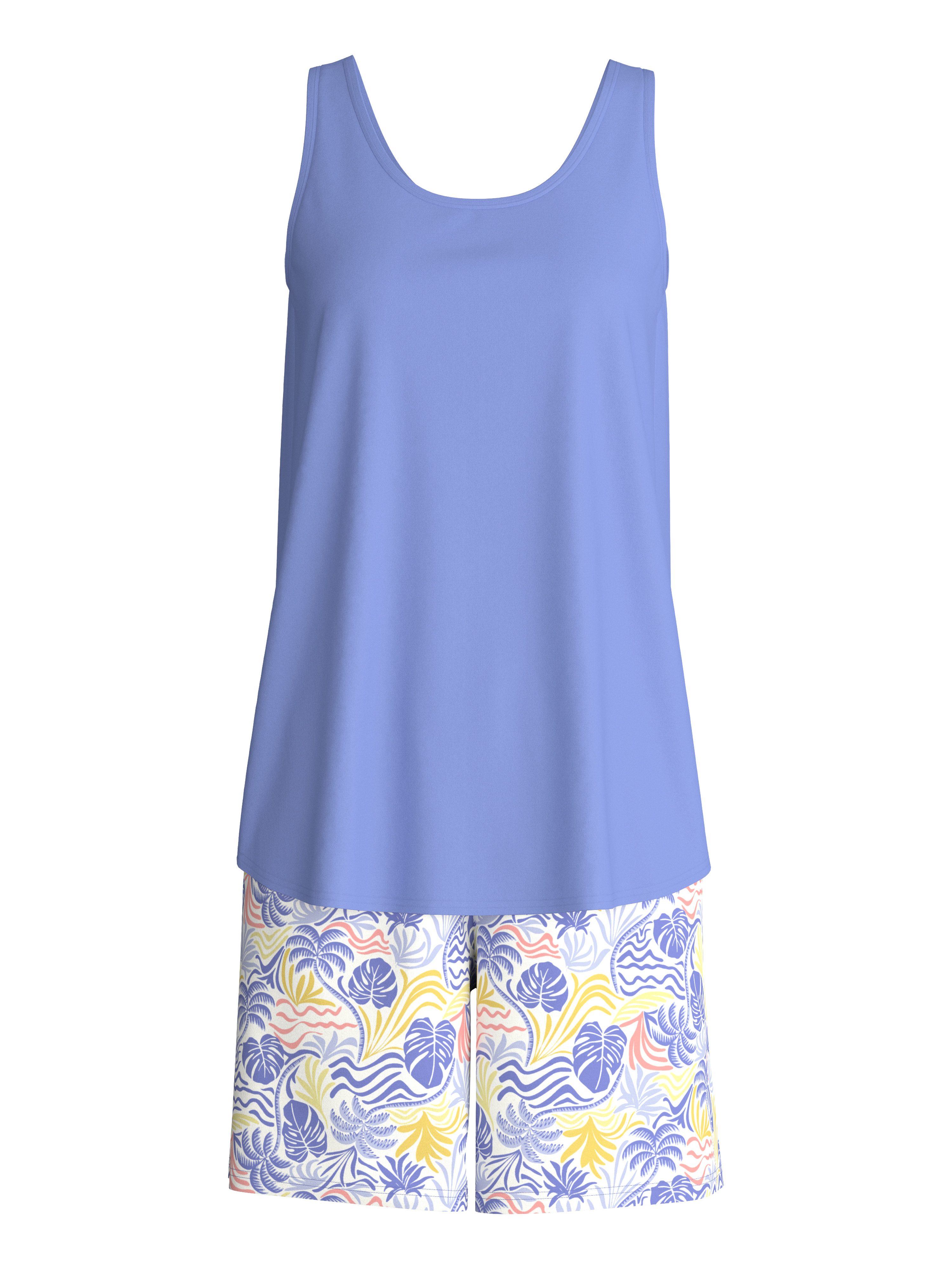 CALIDA Shorty Coastal Dreams (2 tlg) mit Rundhalsausschnitt, floraler Print günstig online kaufen