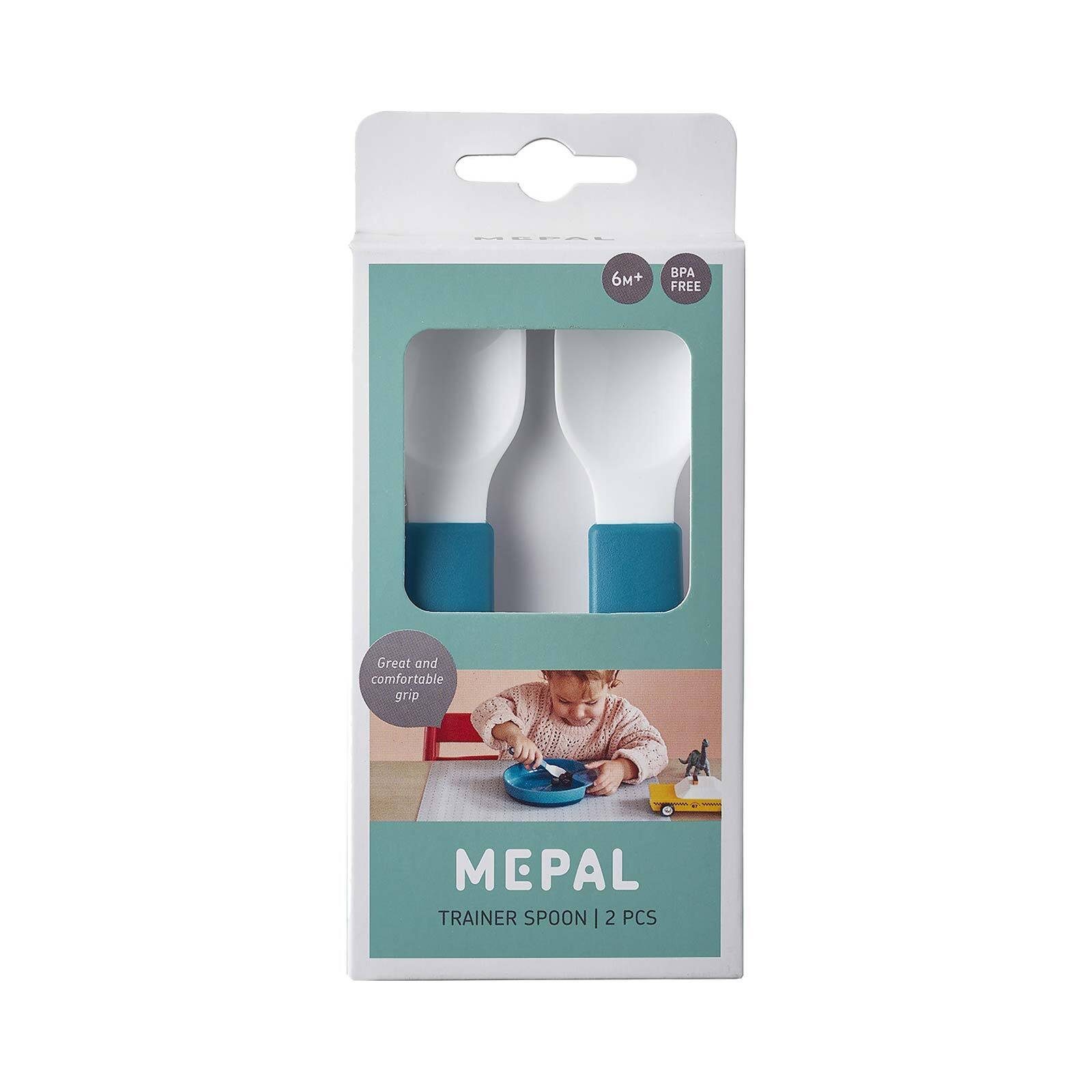 Mepal Kinderbesteck Mio Lernlöffel 2er Set (2-tlg), Kunststoff, Spülmaschinengeeignet