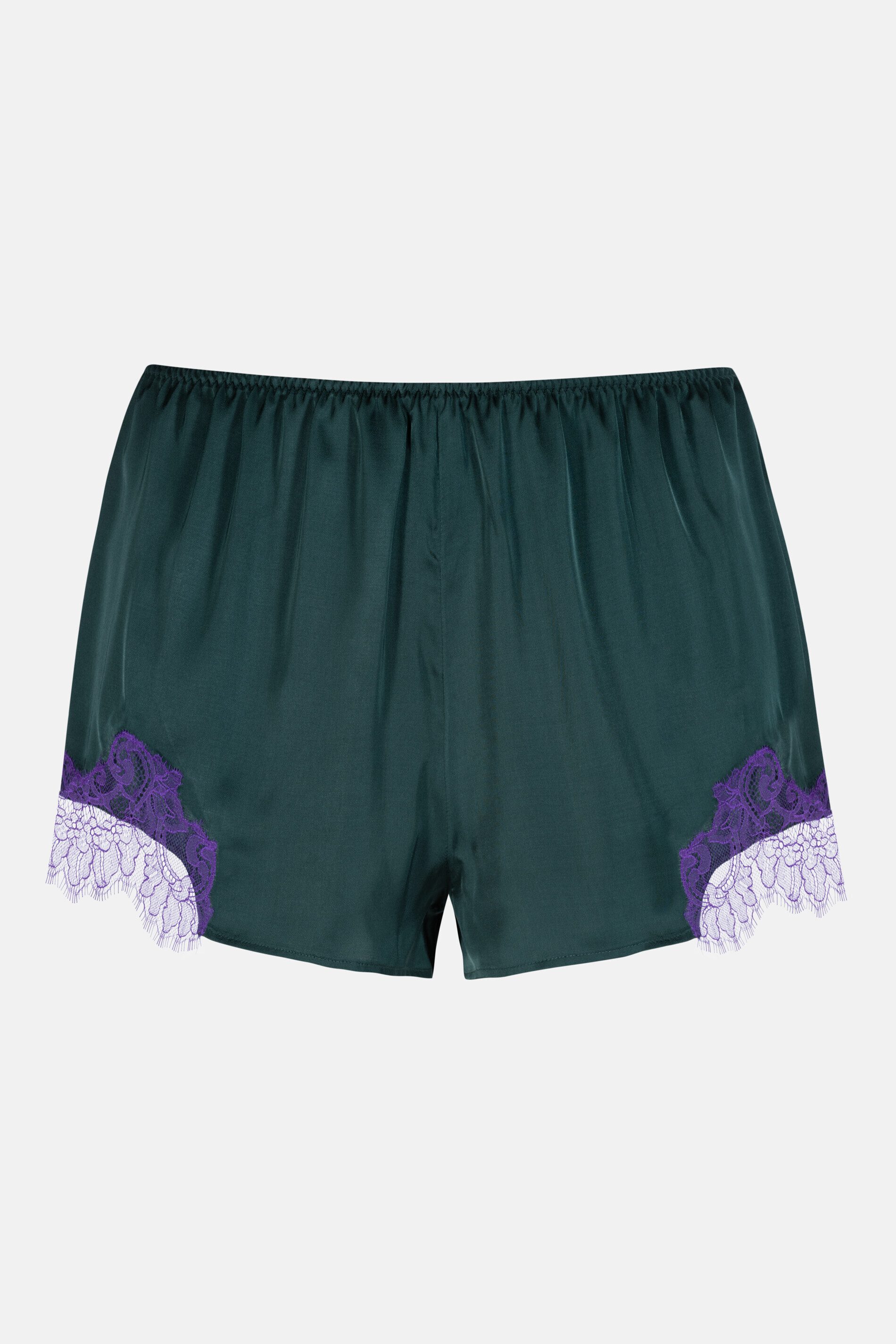 Mey Schlafshorts Mey French Knicker Serie Poetry Luxury Uni (1-tlg) Lingerie-Shorts, Satin-Glanz, weiche Viskose