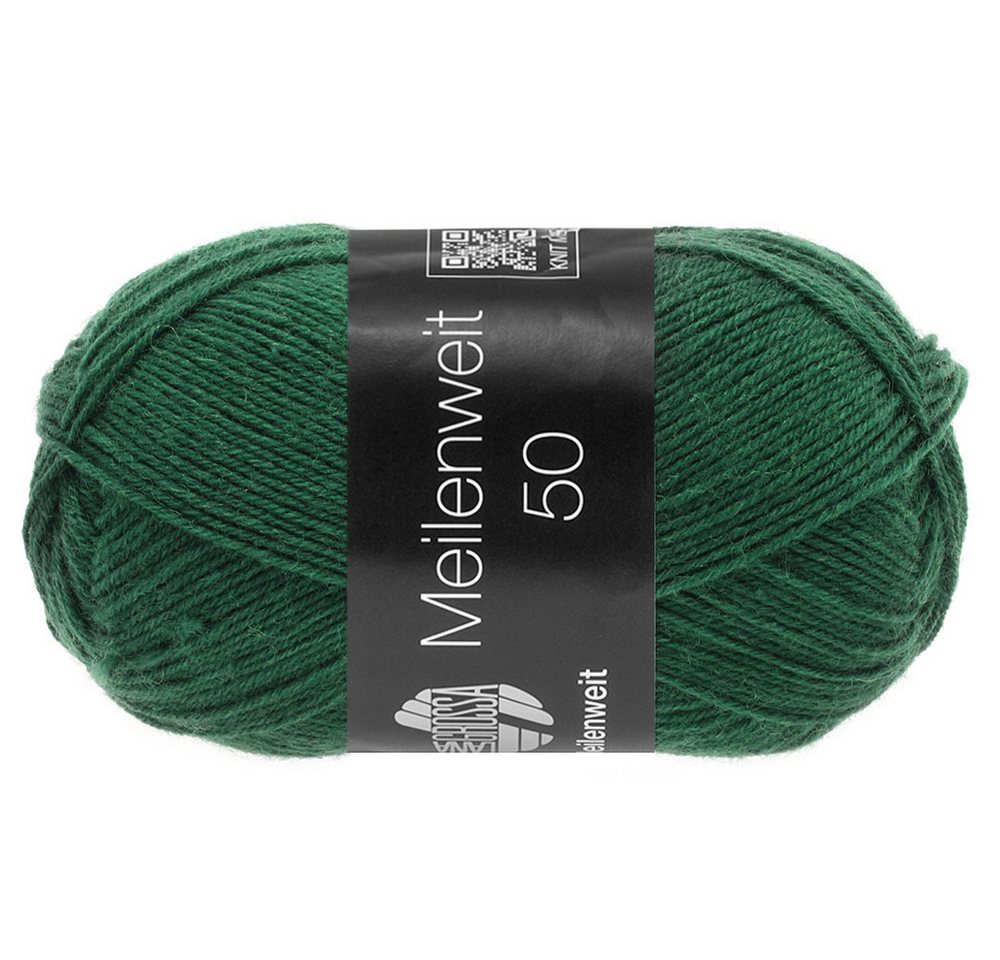 LANA GROSSA MEILENWEIT 50 g UNI 4-fach Sockenwolle Häkelwolle, 210 m (Klassisches 4-fach Sockengarn für Lieblingsprojekte, 210 m Lauflänge für feine und kreative Strickideen), 50 g