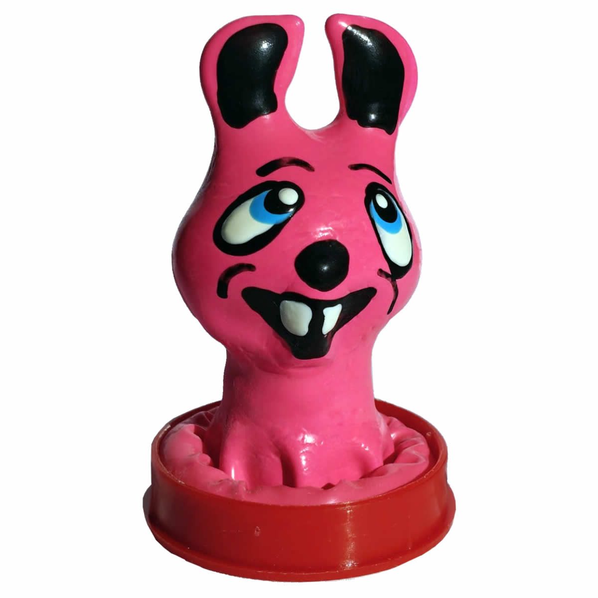 ERCO Kondome Lachender Hase Packung mit, 1 St., Scherzkondom mit Figur, handbemalt