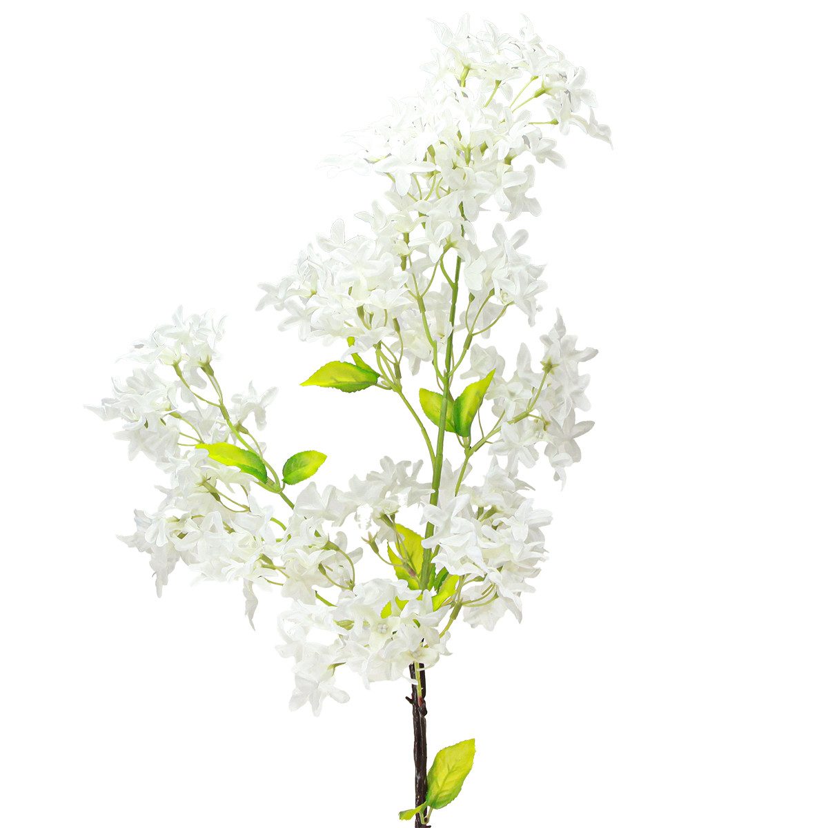 Kunstblume Künstlicher Fliederzweig Weiß Deko Rispen 95cm, Florists Products, Höhe 1 cm