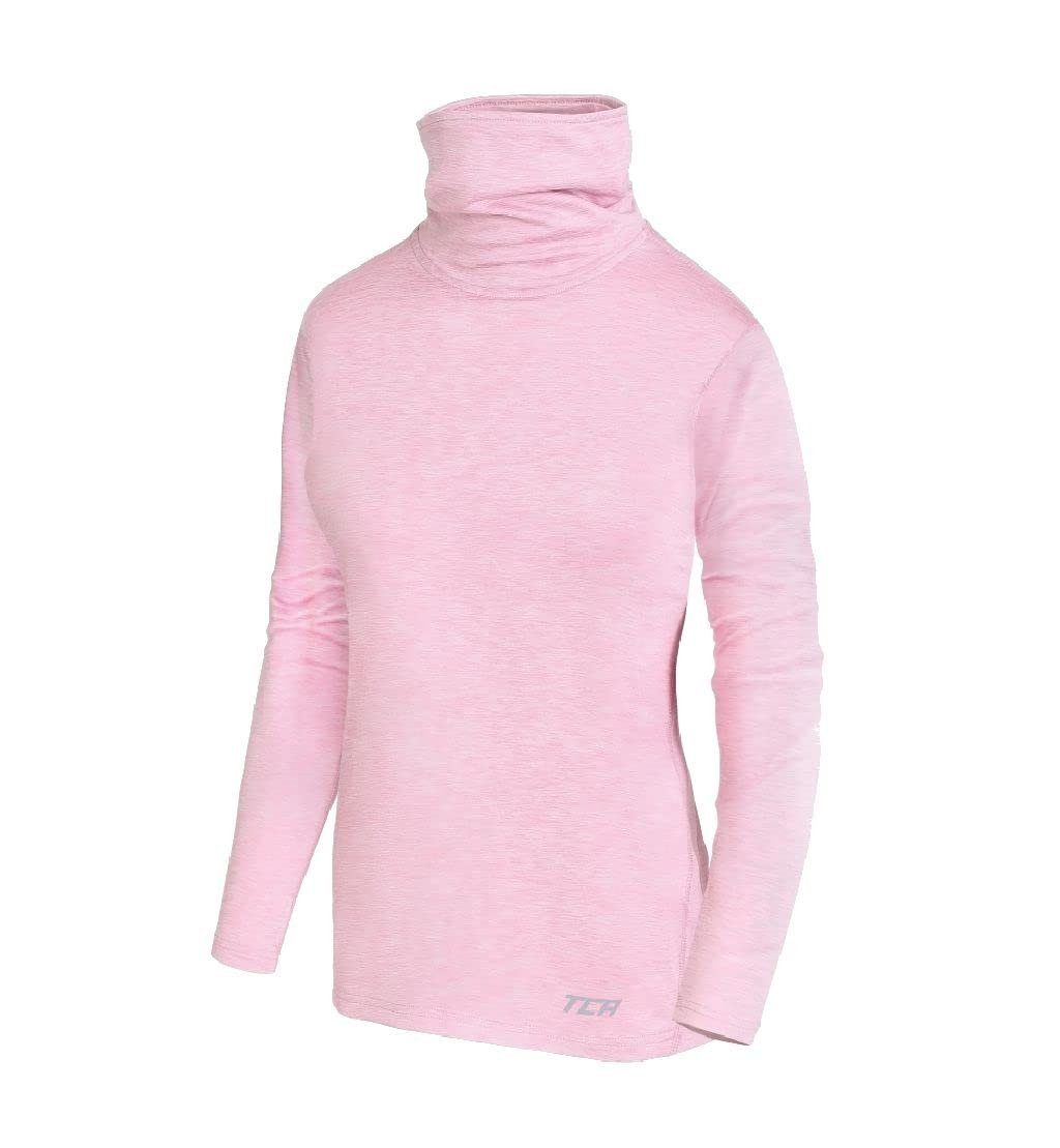 TCA Langarmshirt TCA Mädchen Thermo Lauf Oberteil - Lila, 10-12 Jahre (1-tlg)