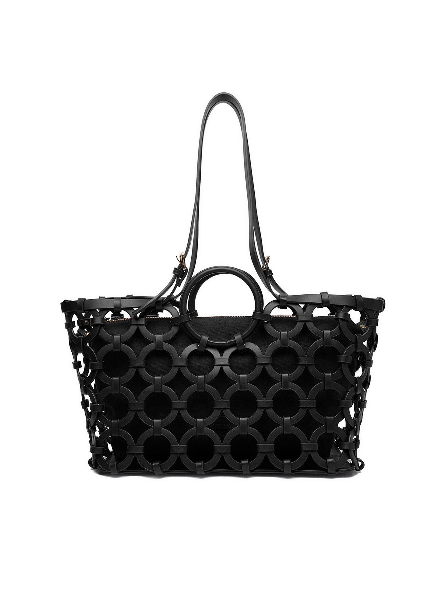 GINO ROSSI Handtasche Gino Rossi Damenhandtasche Schwarz Gino Rossi-EO-LDA3407B Schwarz