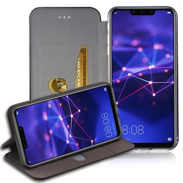 Numerva Handyhülle Hard Cover Etui für Huawei P30 Pro, Flip Cover Schutz Hülle Tasche