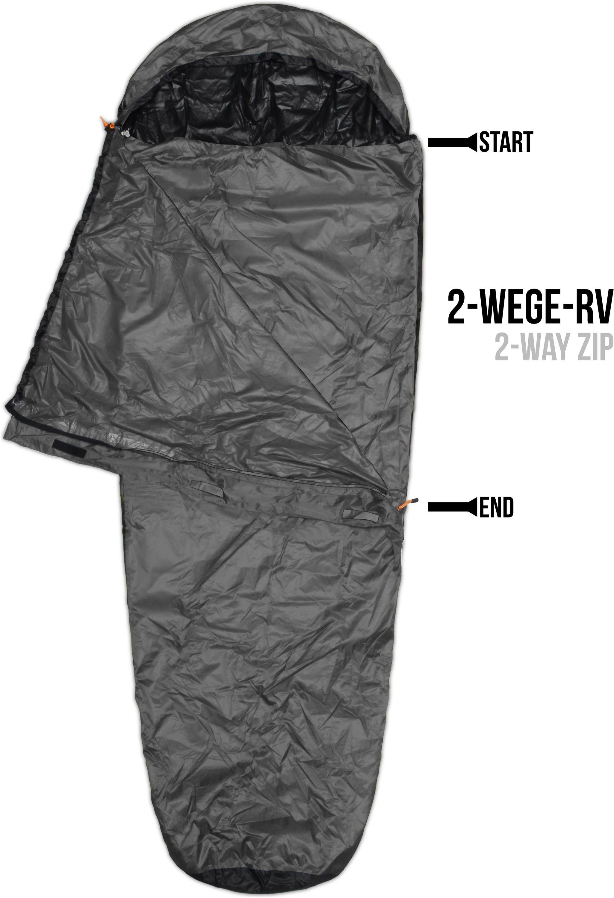 normani Mumienschlafsack Schlafsack-Regenüberzug SleeBag, Schlafsacküberzug Biwaksack Schlafsackschutzhülle 100 % Wasserdicht