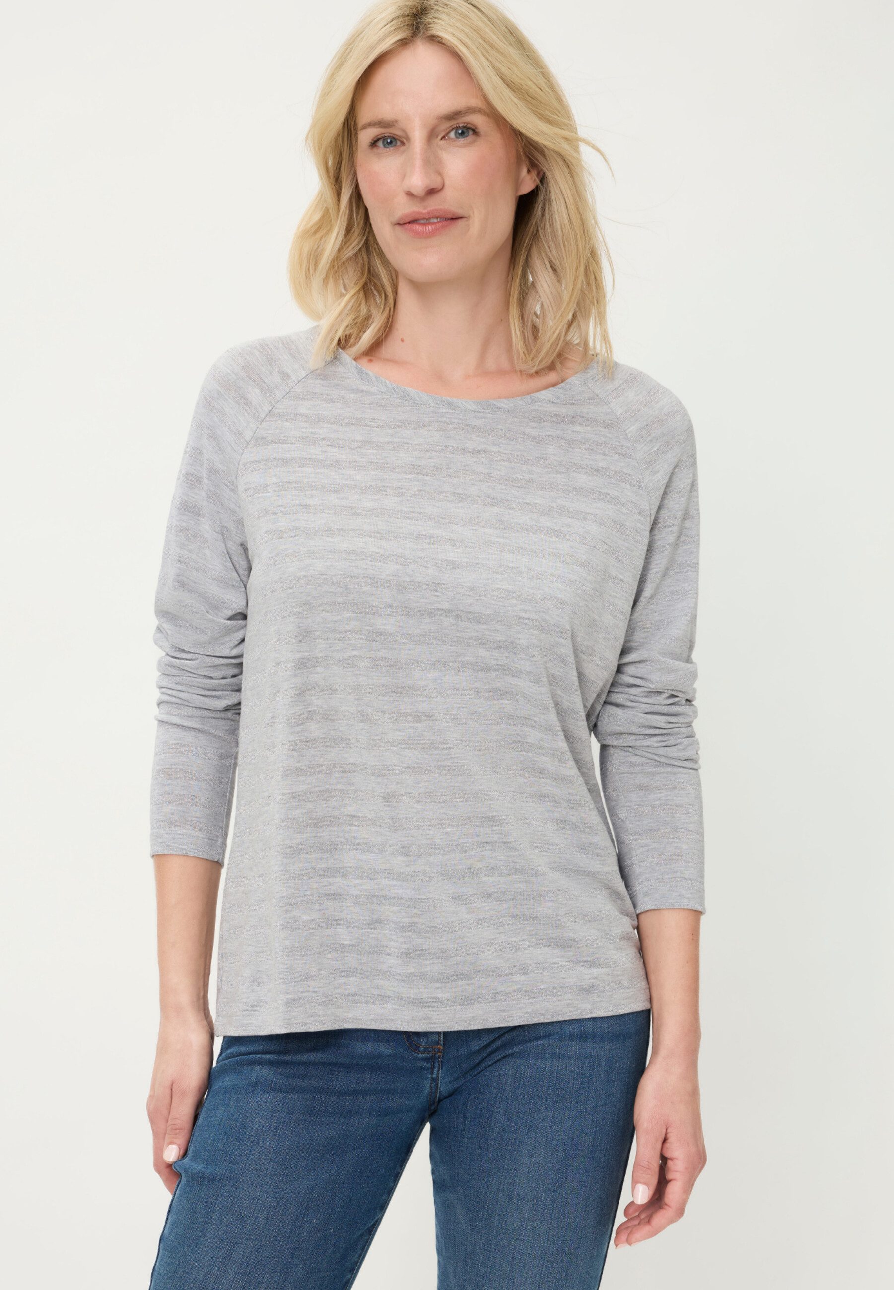 Olsen Longsleeve mit Streifen-Dessin