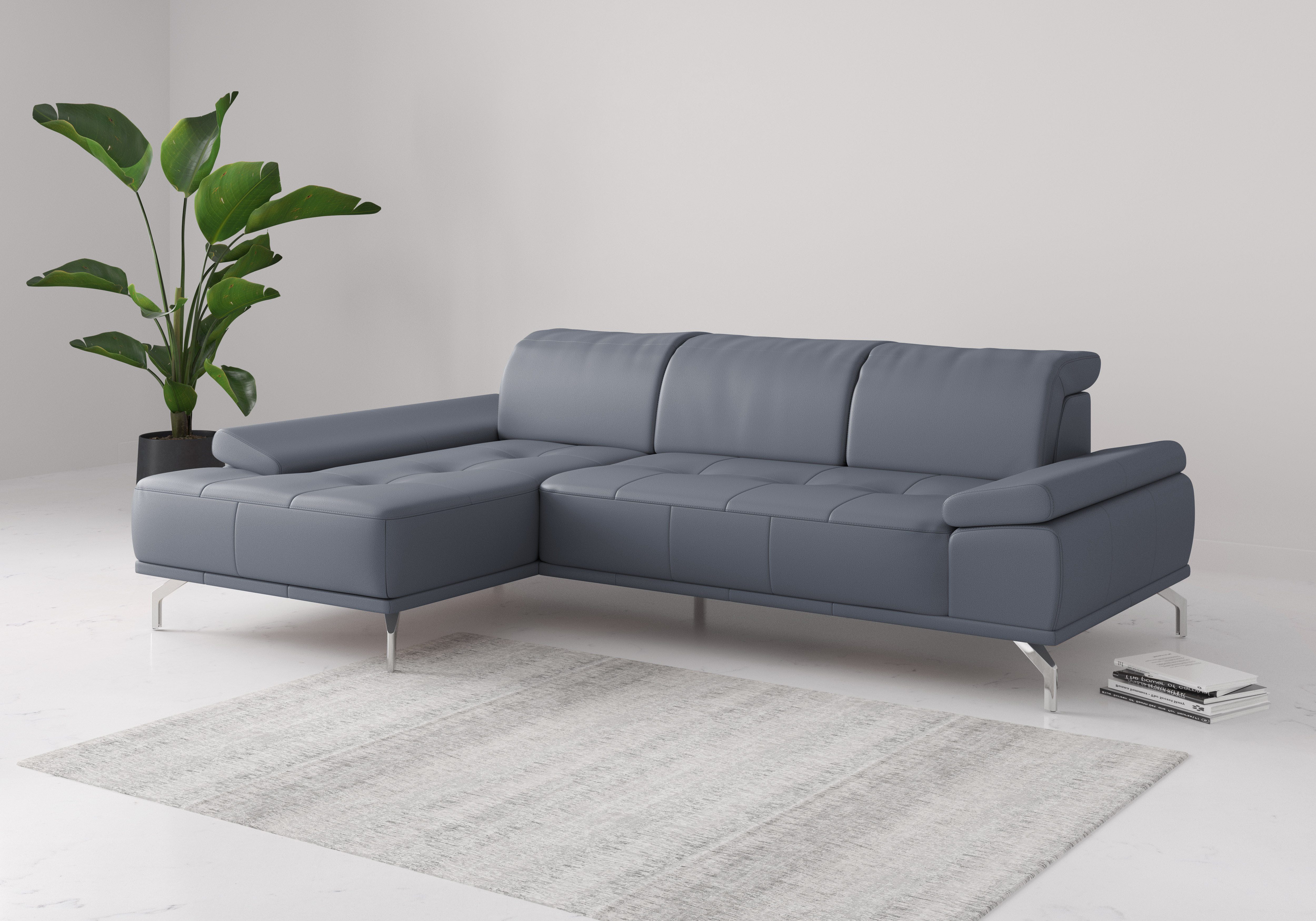 Places of Style Ecksofa Caluna, Inkl.Sitztiefenverstellung, günstig online kaufen