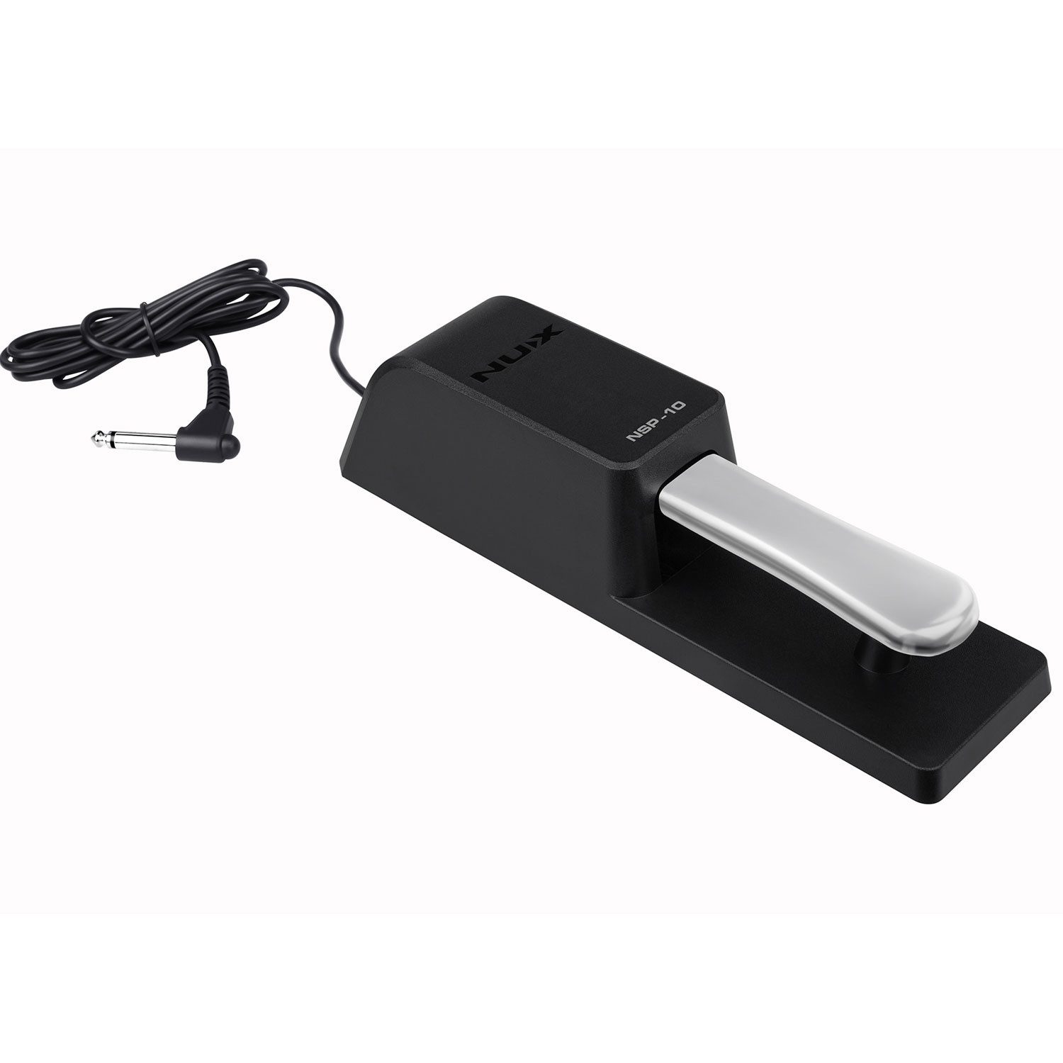 Nux Musikinstrumentenpedal Nux Sustain Pedal NSP-10 für Keyboards und E-Piano mit Kopfhörer, (Digital, 1-tlg., Sustain Pedal), Vorteils-Set mit Kopfhörer