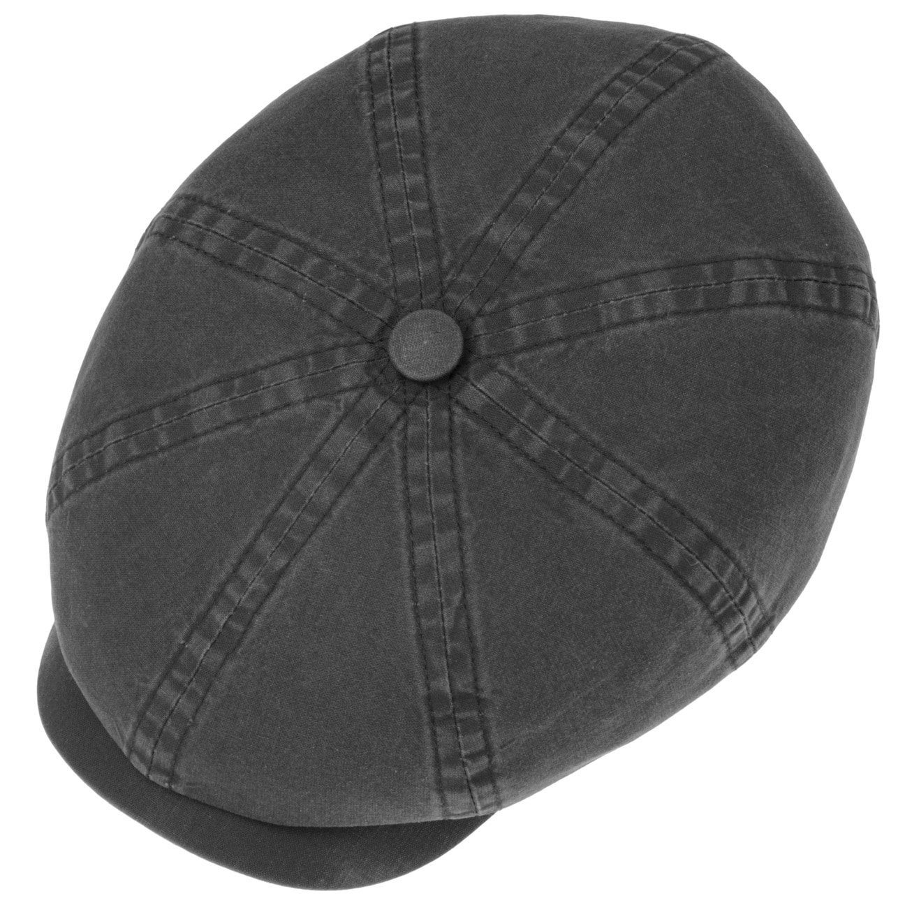 mit (1-St) schwarz Stetson Flat Schirm Cap Balloncap