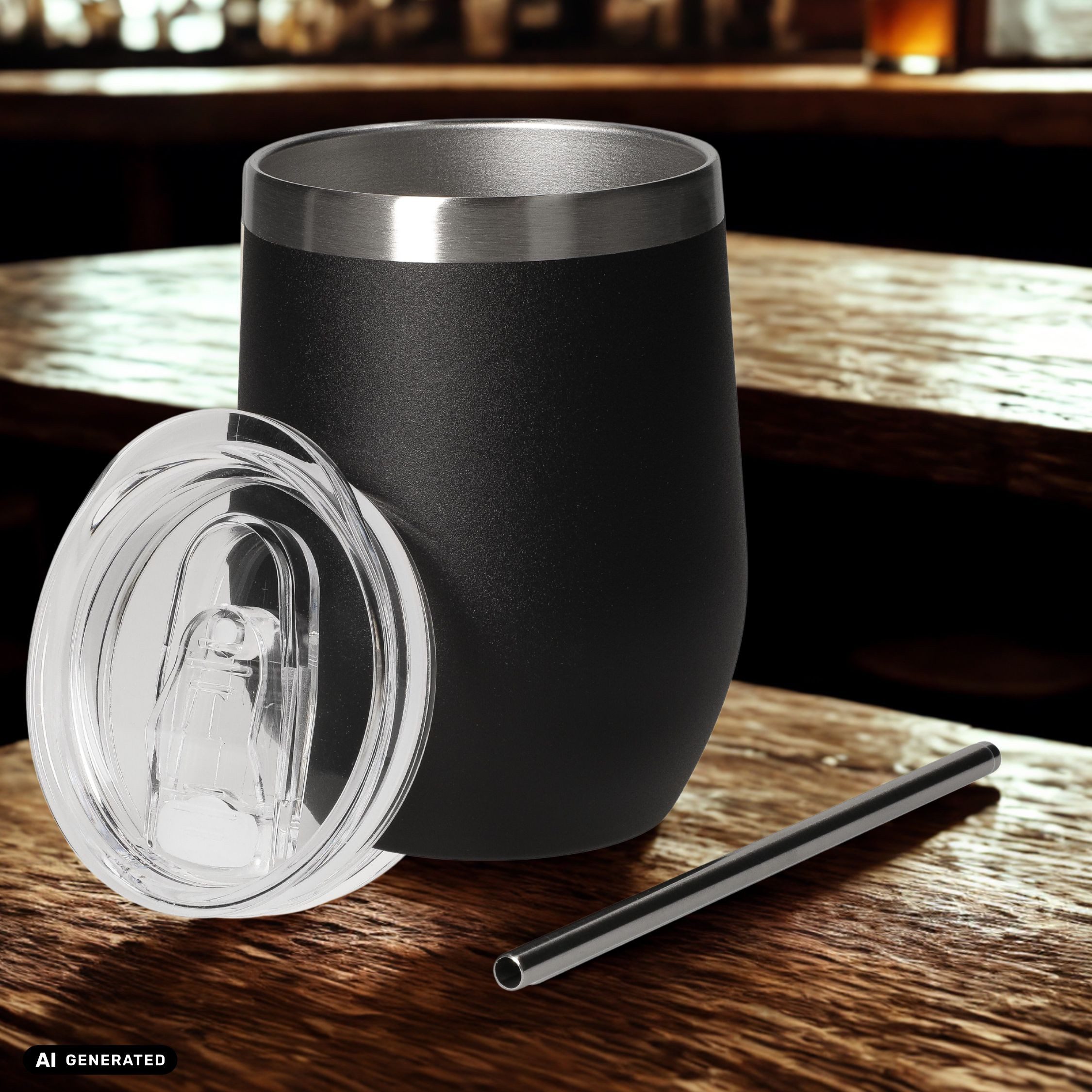 elasto Becher Weinbecher 350 ml Vinova Edelstahl Trinkbecher To Go, robust, spülmaschinengeeignet, Sommer, Geschenk – Bild 5 von 5