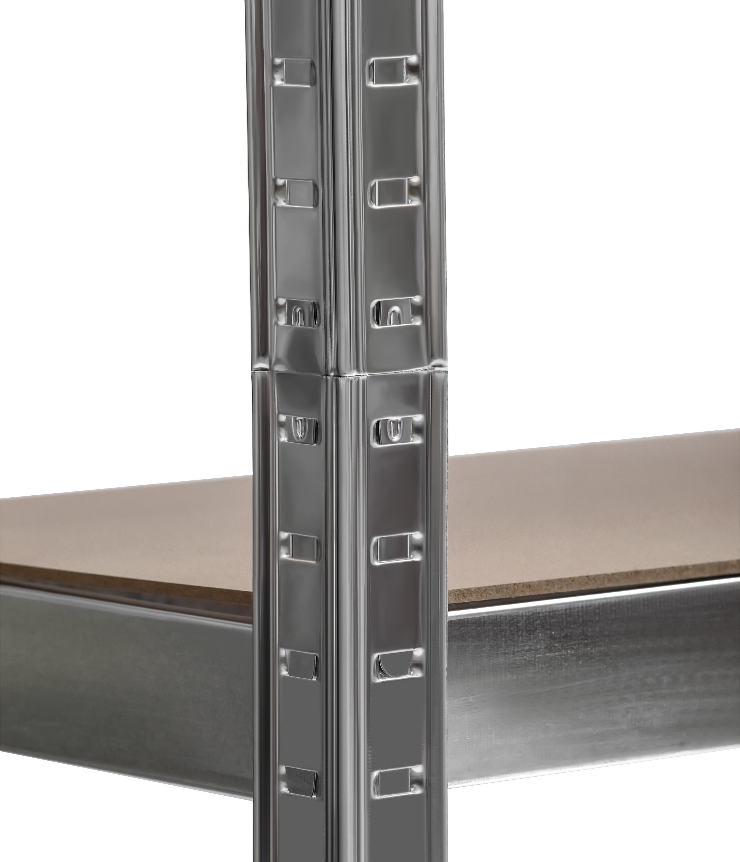 SCHULTE Regalwelt Schwerlastregal Stecksystem 5 MDF Böden 180x120x40 cm (HxBxT), verzinkt