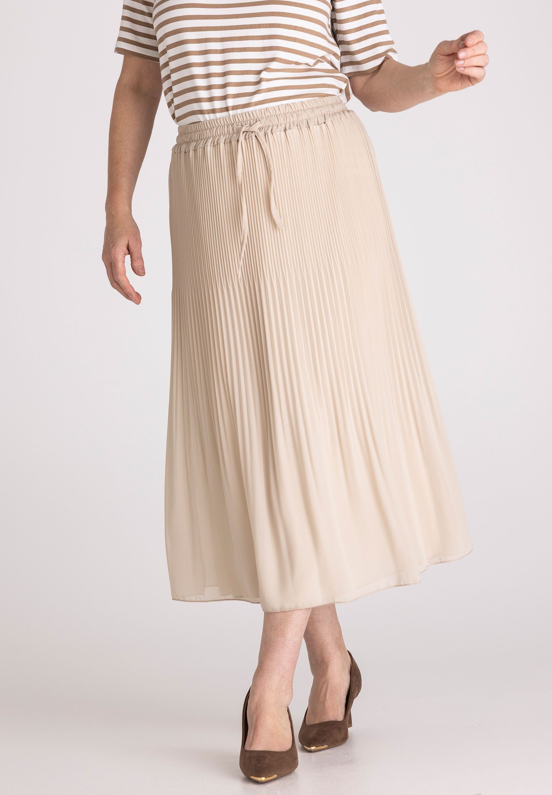 FRANK WALDER Midirock in Plisseeoptik