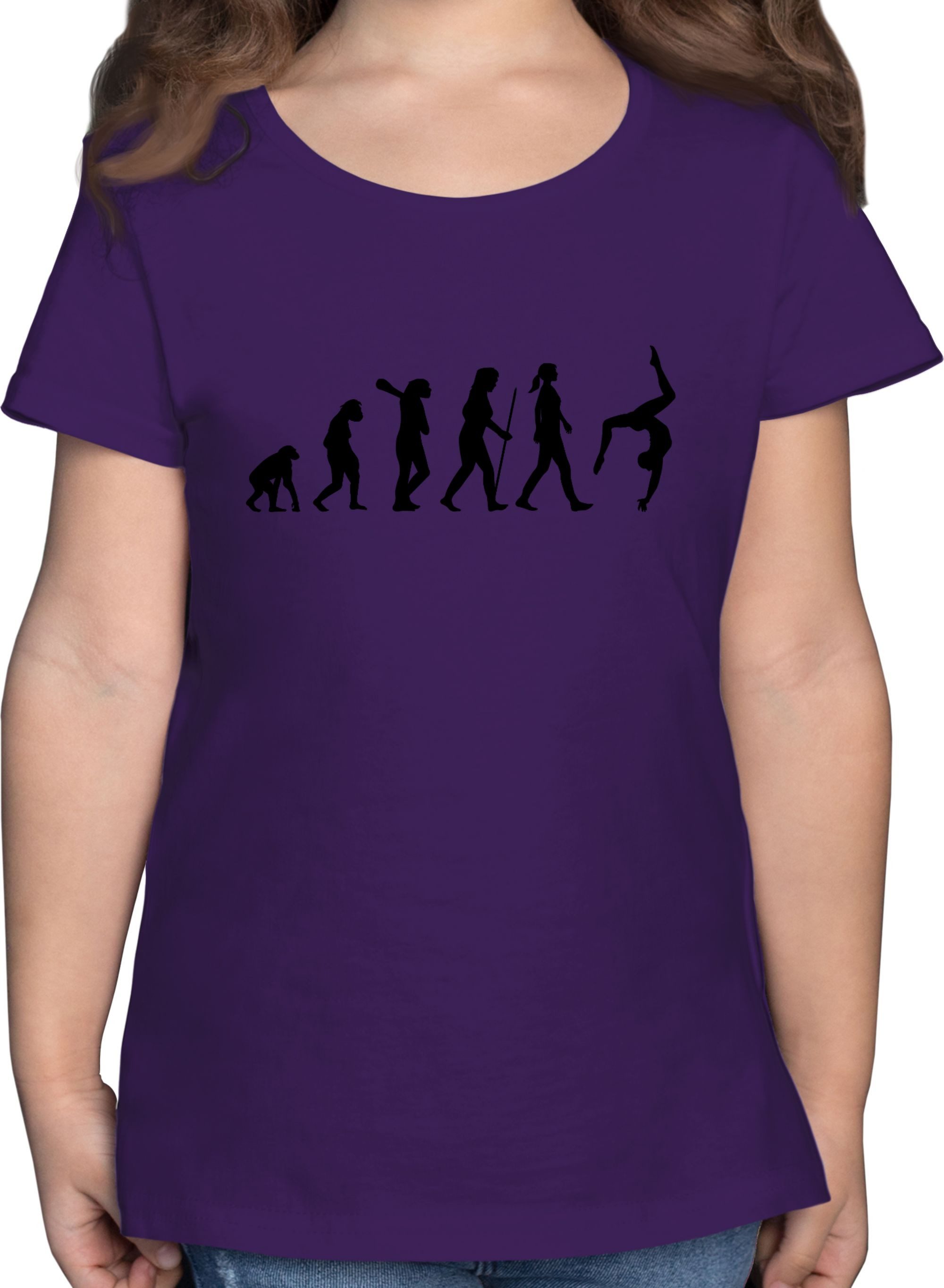 Shirtracer T-Shirt Evolution Turnen Evolution Kinder