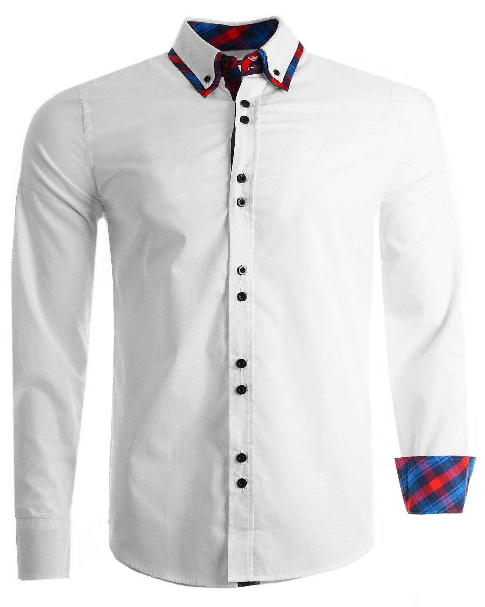 Langarmhemd Früchtl Herren Langarm Hemd, white, XL