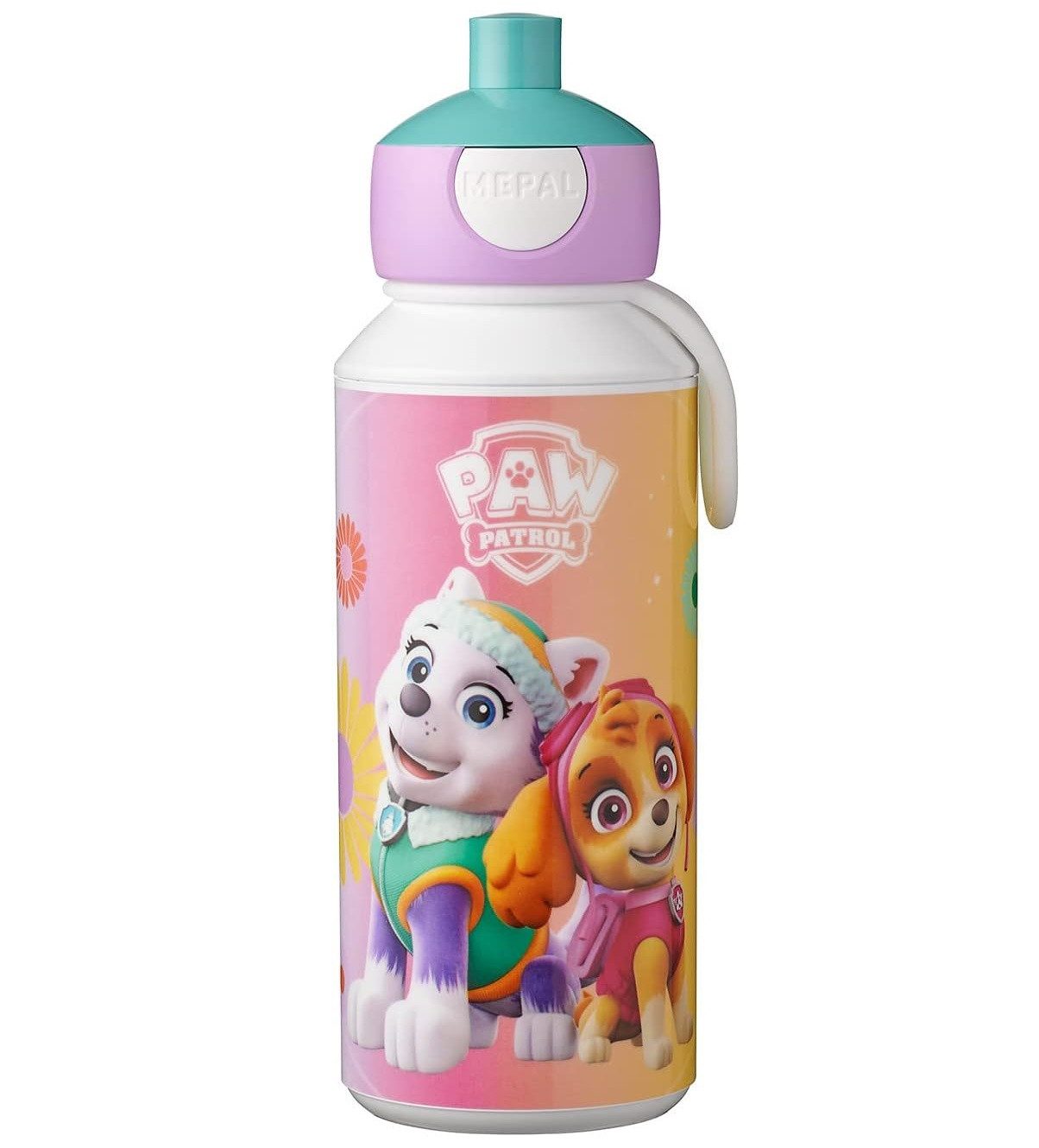 Mepal Trinkflasche Trinkflasche Pop-up 400 ml für Kinder, ideal für Campus und unterwegs, Paw Patrol Girls Design, einfach zu öffnen
