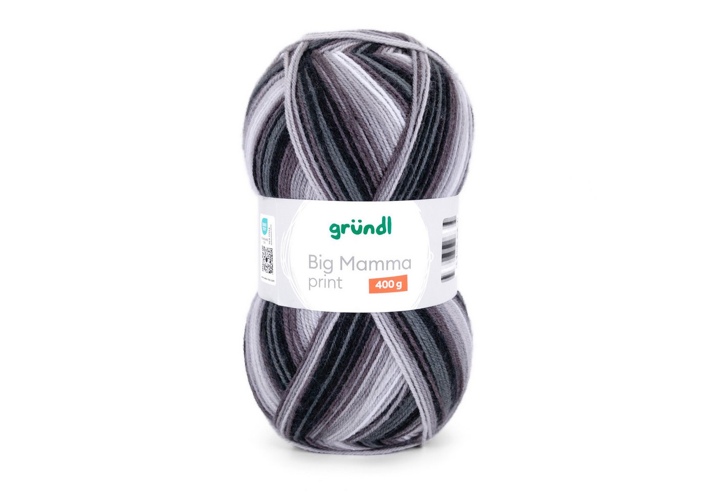 Gründl Wolle 400g Big Mamma Print Großknäuel Strickgarn Häkelwolle, 1040,00 m (Wolle zum Stricken und Häkeln, Strickwolle Handarbeitsgarn, Handstrickgarn), Wolle ohne Schurwolle