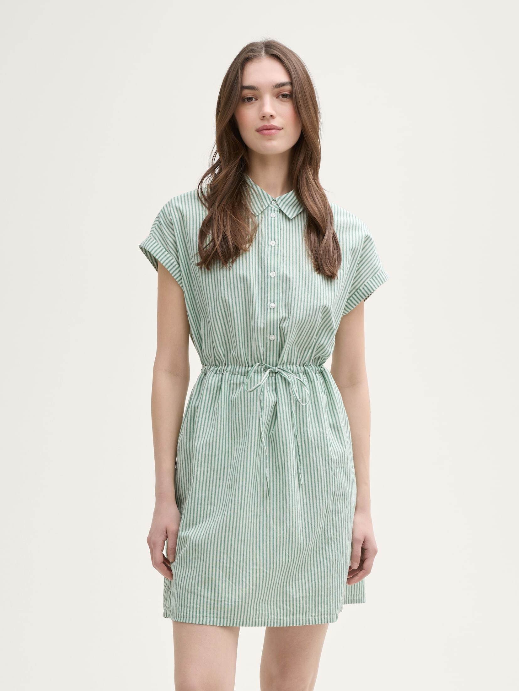 TOM TAILOR Denim Sommerkleid Mini-Blusenkleid mit günstig online kaufen