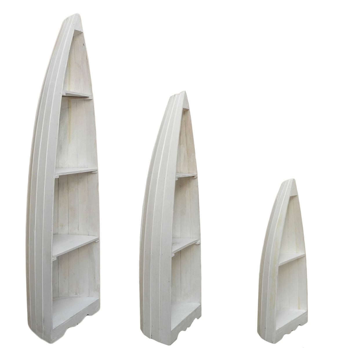Oriental Galerie Standregal Bootsregal mittel Nr 2 - weiß
