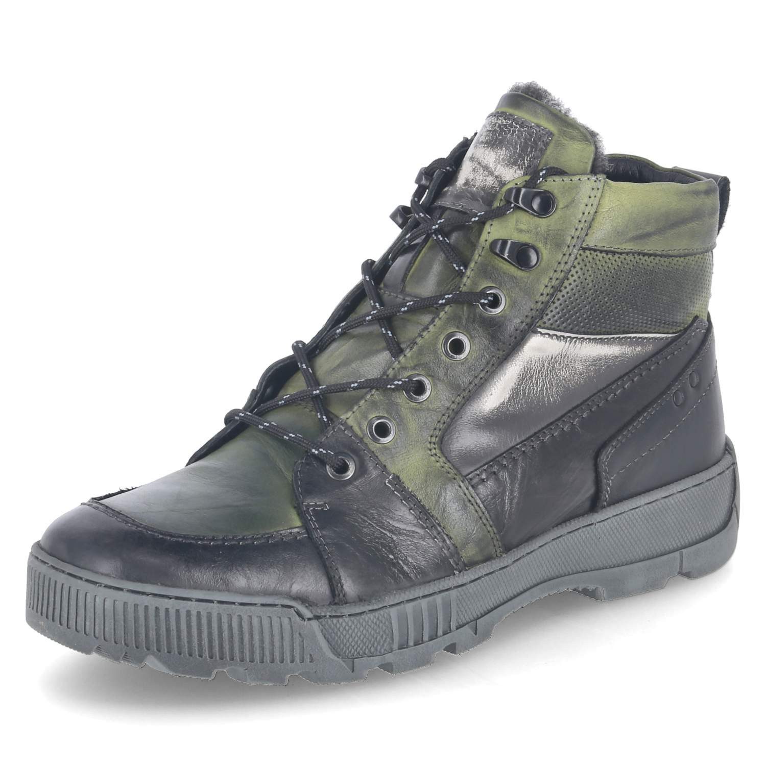 KRISBUT Krisbut 6510-8 BSF Herren Glattleder grün Schnürstiefel günstig online kaufen