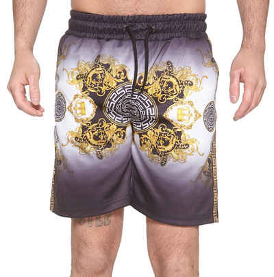 John Kayna Shorts Herren Shorts Kurze Hose Barock Design Ornamente (Kurze Hose Bermudas Sweatpants, 1-tlg., im modischem Design) Fitness Freizeit Casual