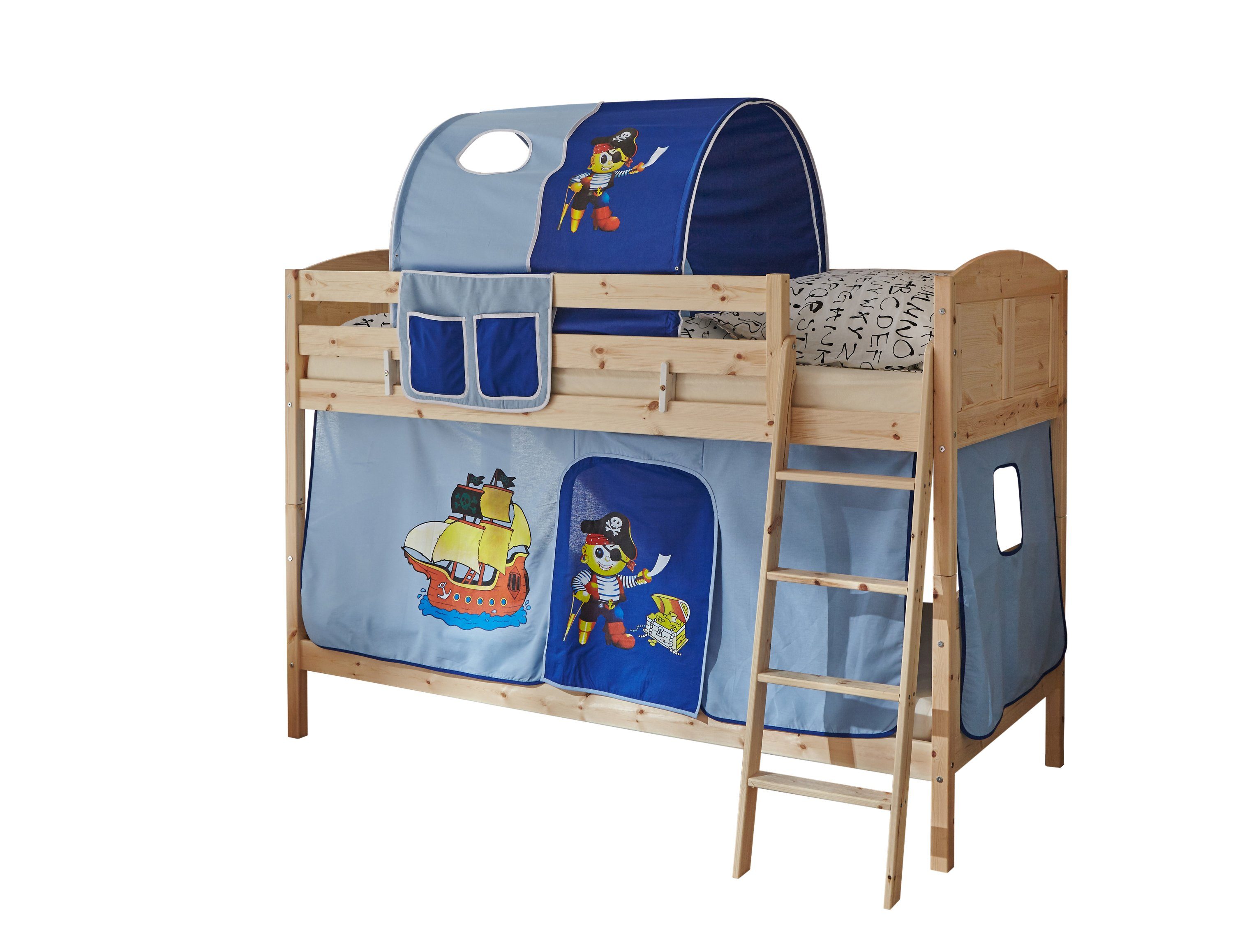 Ticaa Etagenbett Etagenbett Erni Country Kiefer günstig online kaufen
