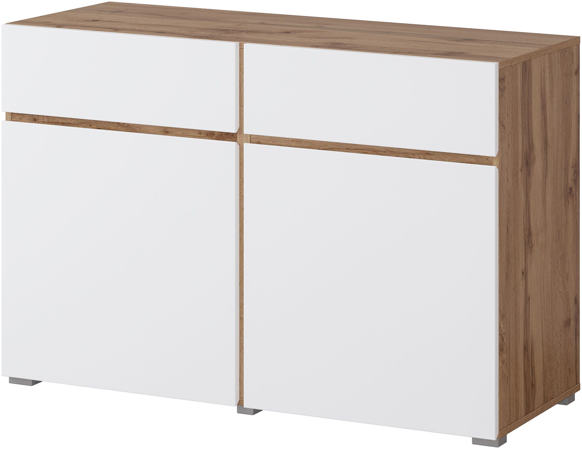 INOSIGN Sideboard Cross,Breite 119,5 cm, moderne grifflose Kommode,2 Türen/ günstig online kaufen