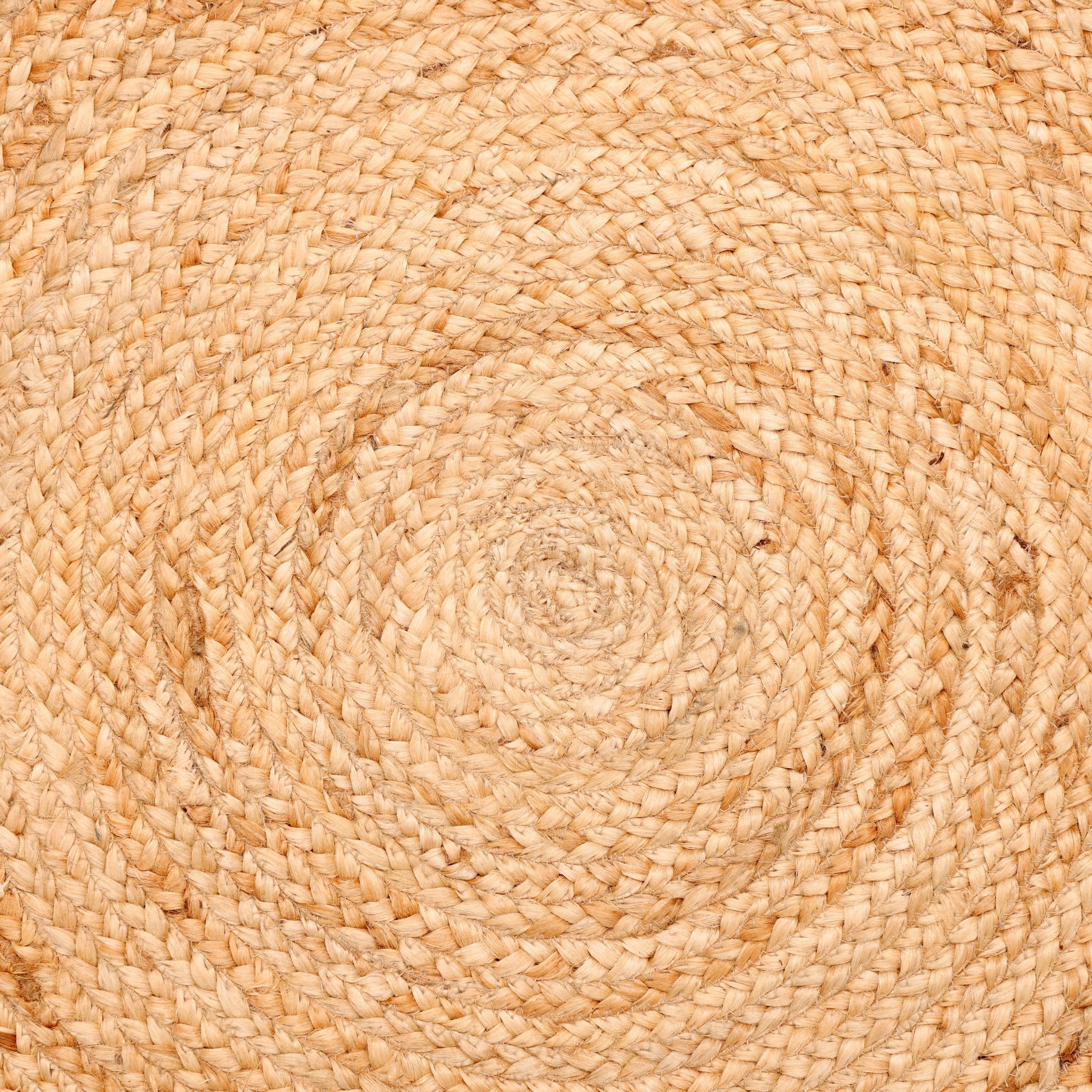 Wohnando Teppich MY-RUG Teppich Boho Circles, aus Jute & Baumwolle 600x80 cm,bunt, läufer, Höhe: 0 mm, handgewebt, Natürliches Material, Boho-Stil, wendbar