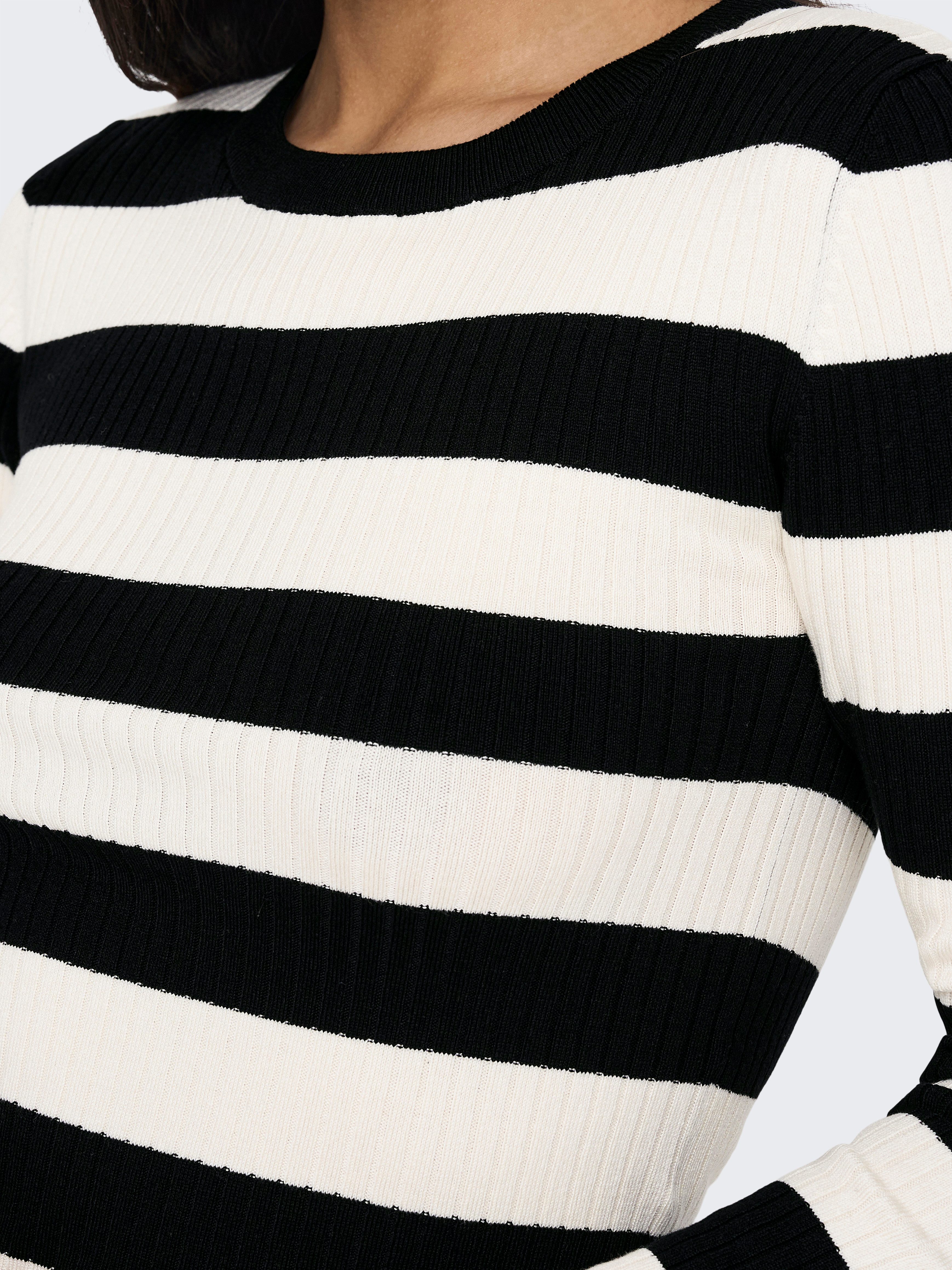 JDY Rundhalspullover JDYPLUM L/S O-NECK PULLOVER KNT NOOS