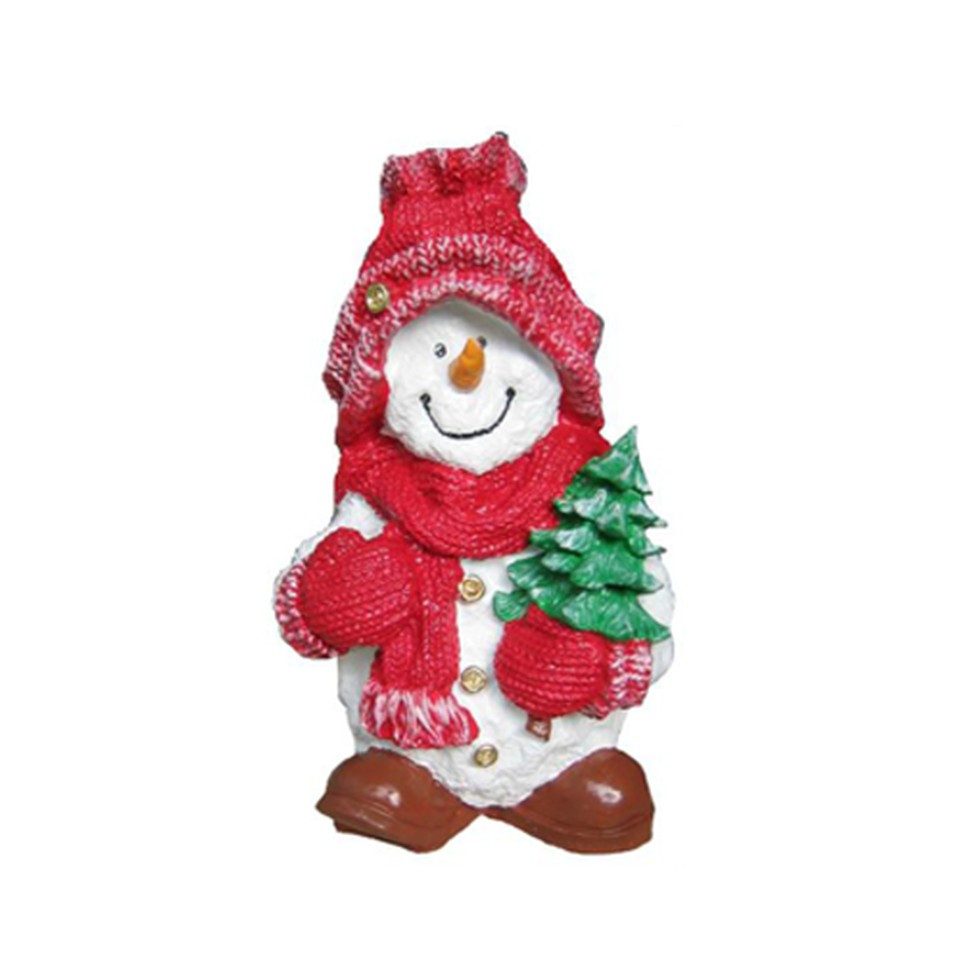 Xlmoebel Weihnachtsfigur Weihnachtsmann Statue Aussenleuchte Nikolaus Skulptur 51cm, Made in Europa