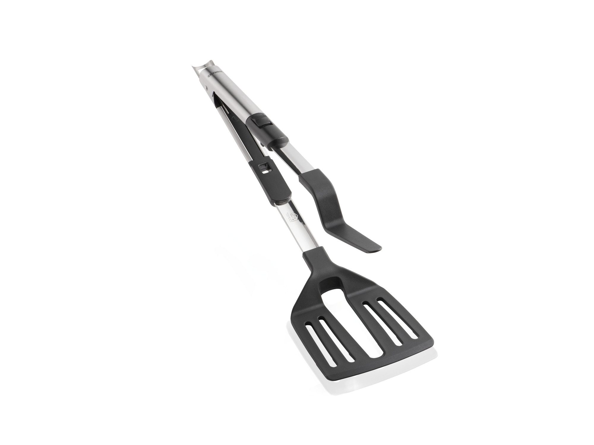 Leifheit Grillzange Zangenwender 2in1, Pfannenwender und Zange, hitzebeständig bis 160°C, Nylon und Edelstahl