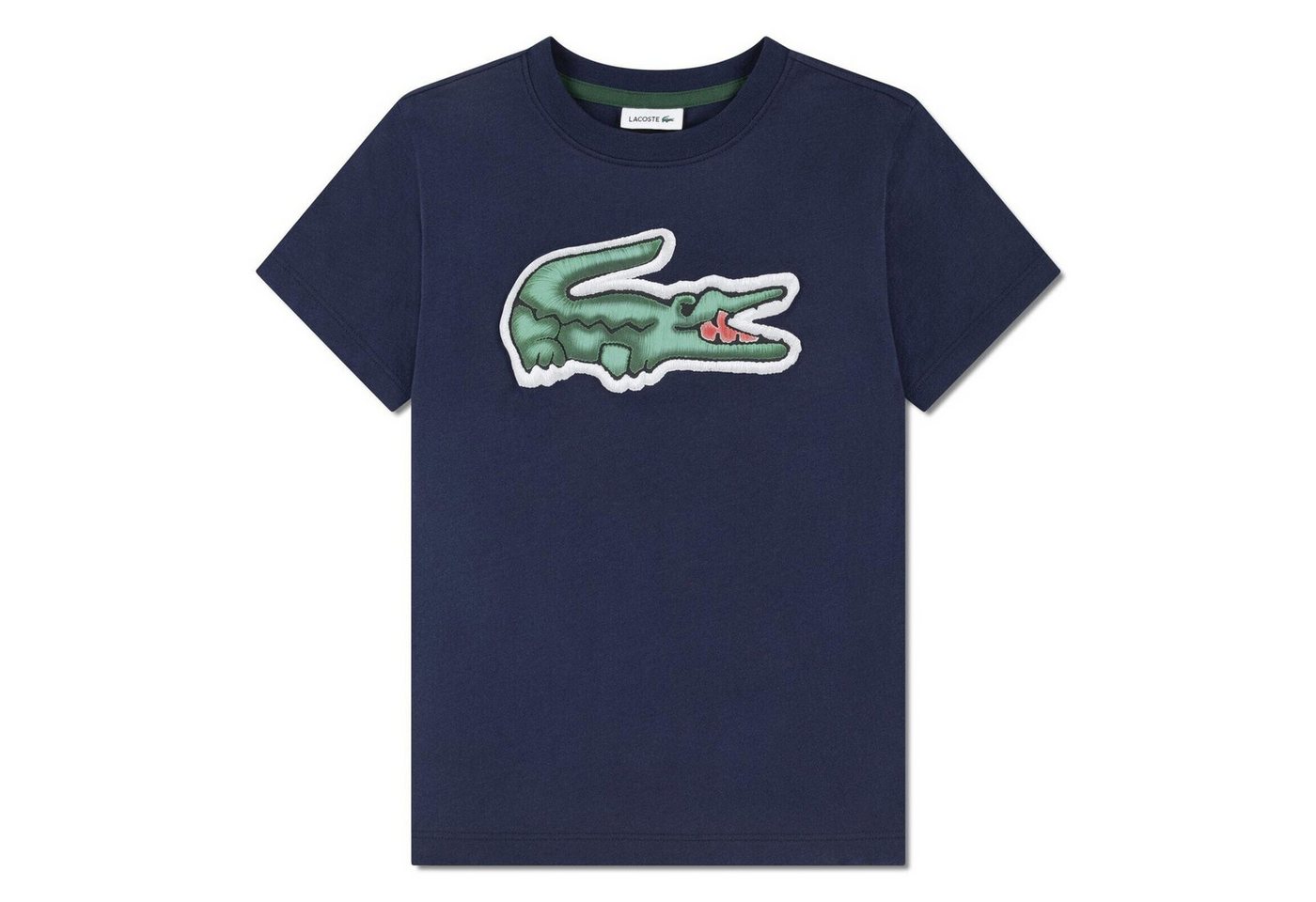 Lacoste T-Shirt LACOSTE Kids T-Shirt „Big Croc“ – Blau