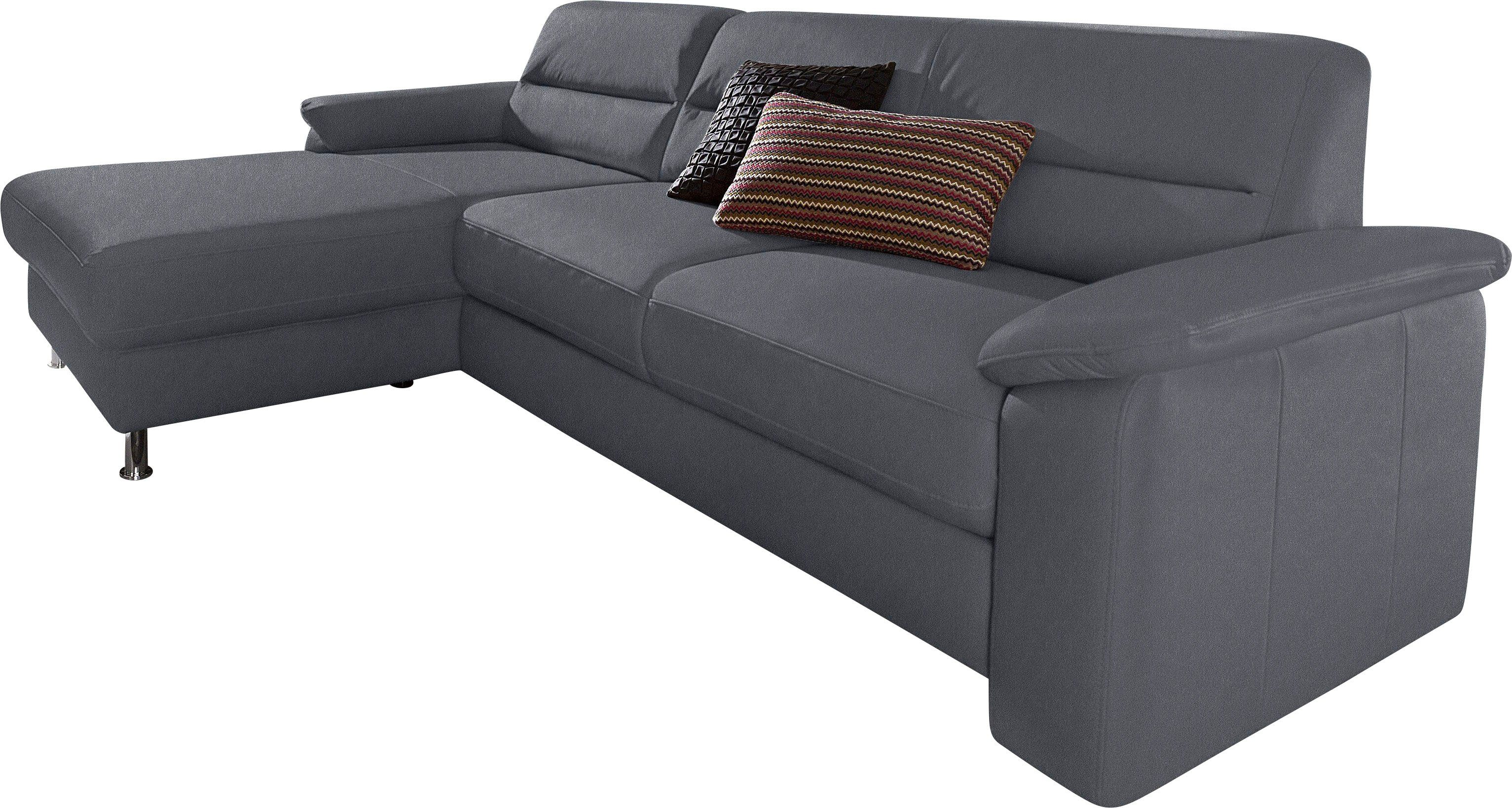 sit&more Ecksofa Ascara L-Form, inklusive Boxspring/Federkern-Polsterung, wahlweise mit Bettfunktion