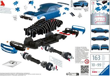 Ravensburger 3D-Puzzle Dodge Challenger SRT Hellcat Redeye Widebody, 108 Puzzleteile, Made in Europe, FSC® - schützt Wald - weltweit