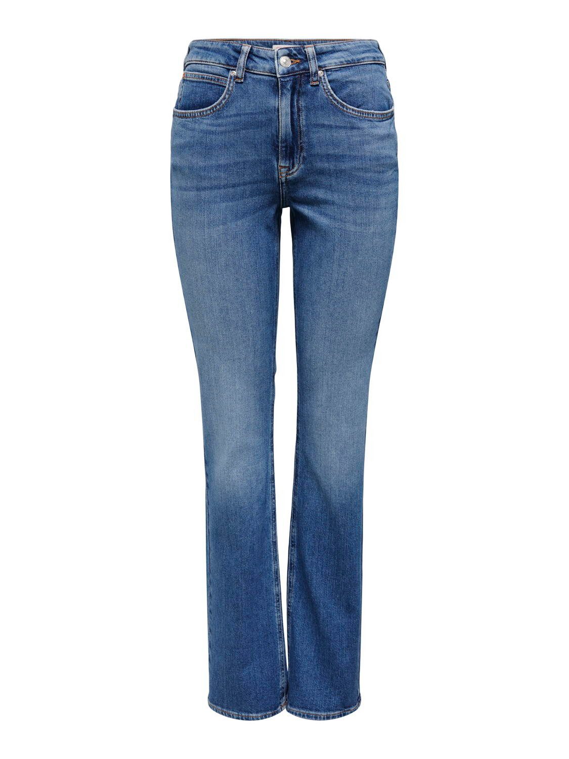 ONLY Straight-Jeans Only Damen Jeans-Hose OnlEverly Flared-Fit günstig online kaufen