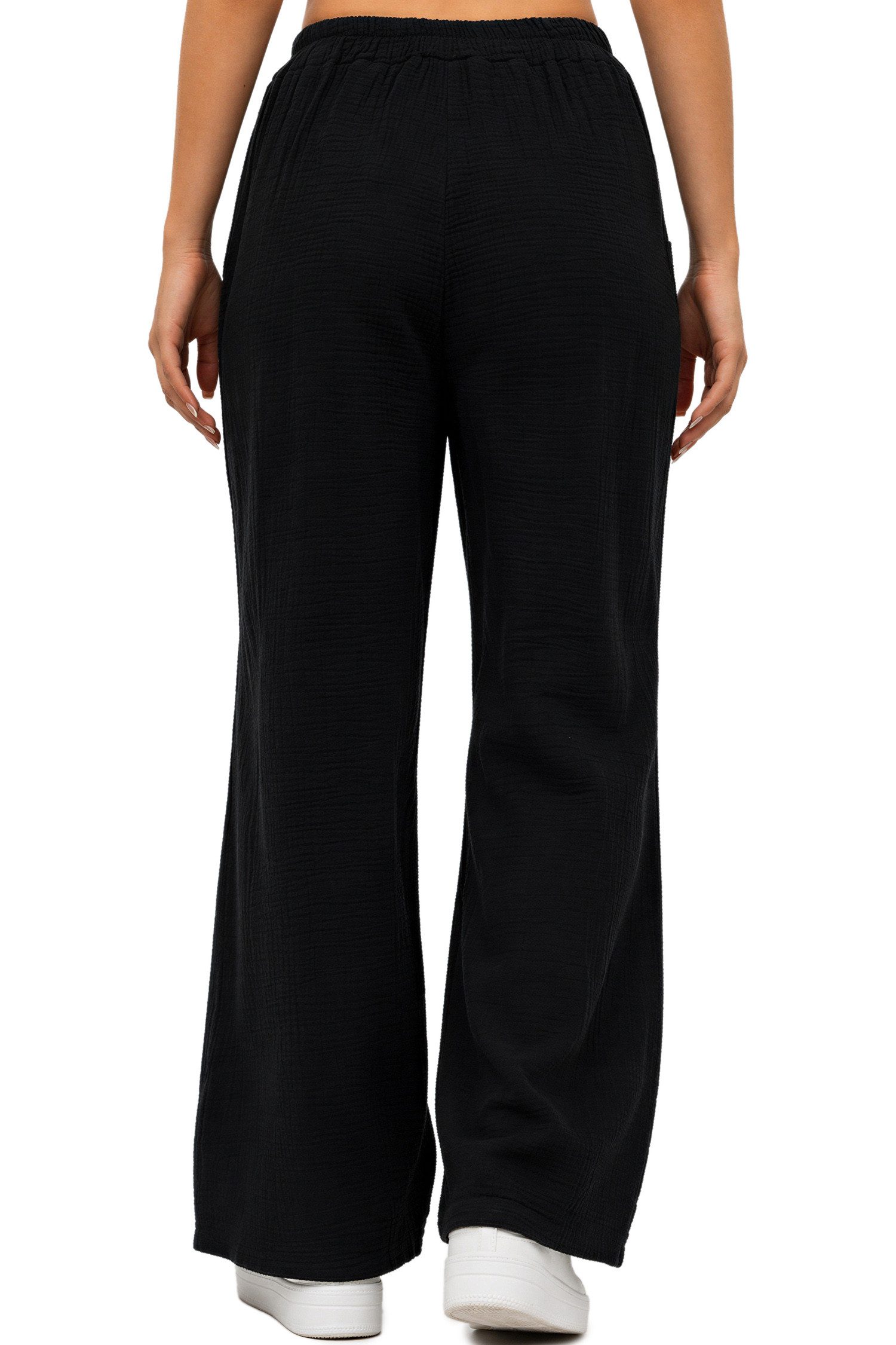 Reichstadt Relaxhose Damen Oversized Hose Musselin 25RSW082 Sommerliche Farben, atmungsaktives Material