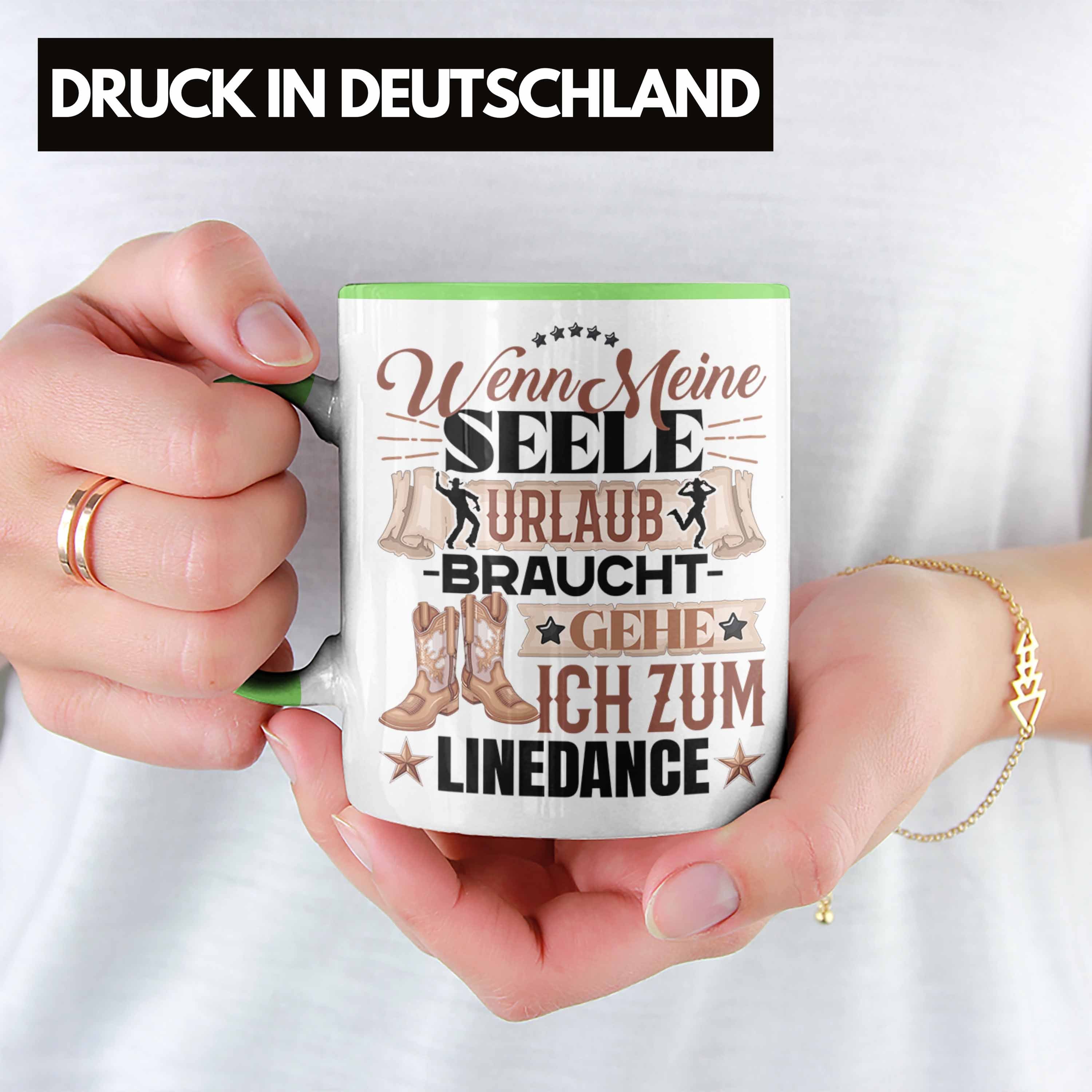 Trendation Tasse Linedance Geschenk Urlaub Tasse Seele Meine Wenn Oma Grün Rentnerin Braucht