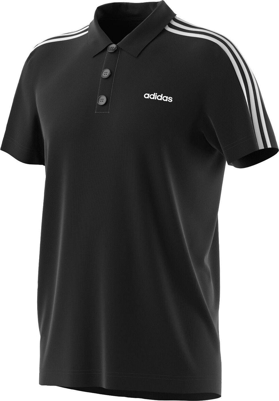 Poloshirt D2M M adidas CLA Sportswear 3S BLACK/WHITE PO