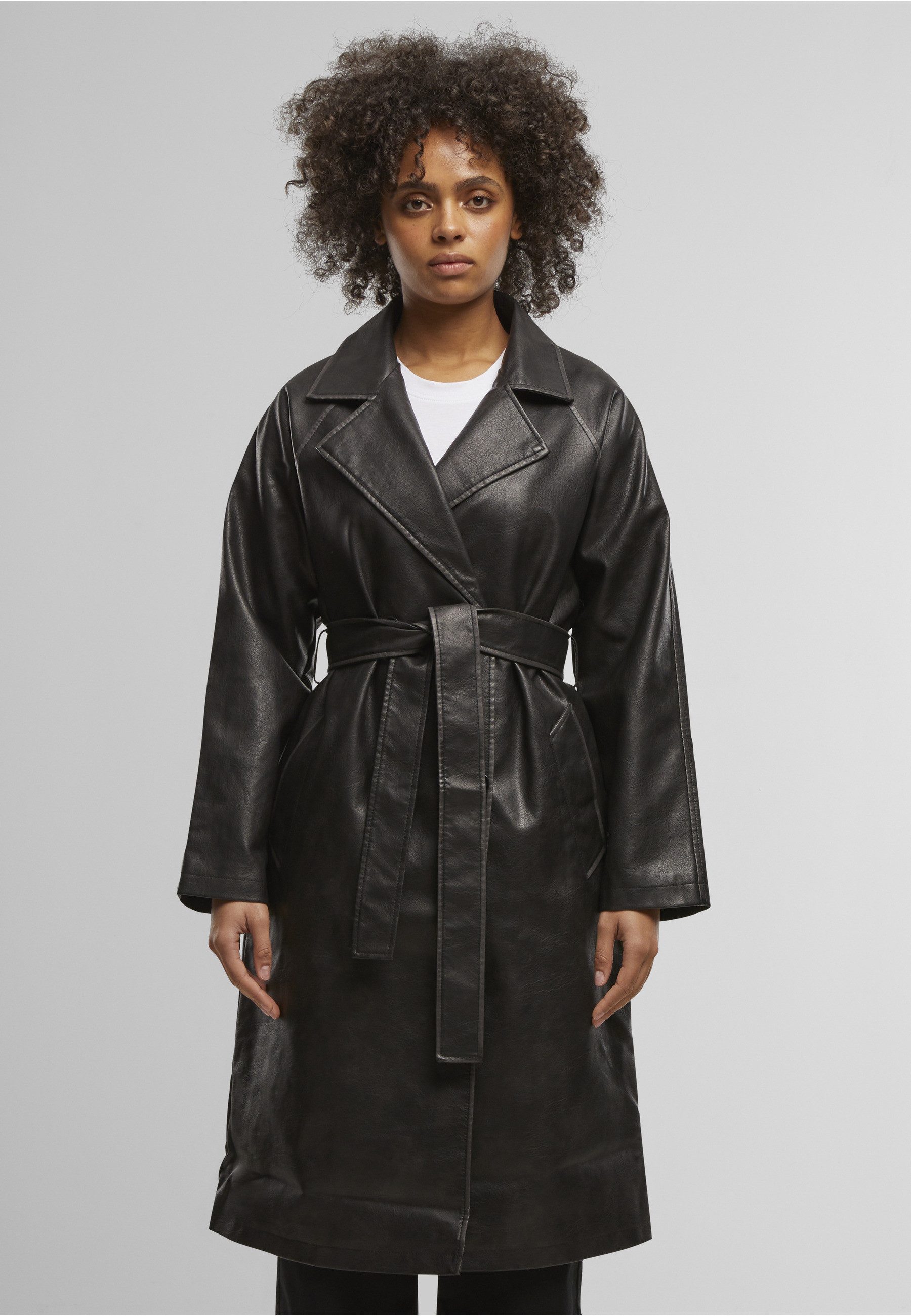 URBAN CLASSICS Winterjacke Urban Classics Ladies Vintage Trenchcoat (1-St) – Bild 5 von 5
