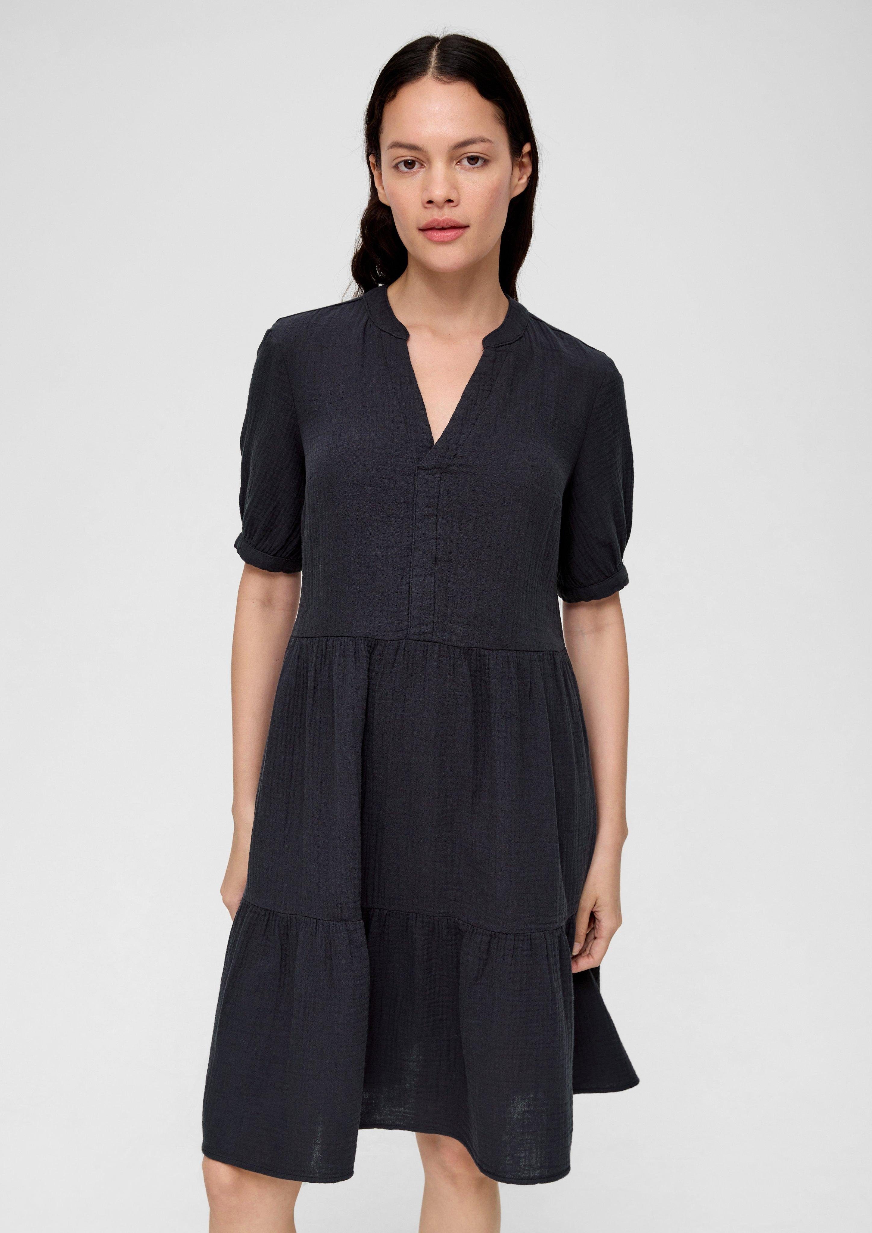 s.Oliver Minikleid Crinkle-Kleid mit Volants im günstig online kaufen