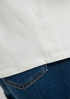 Comma Shirttop Blusenshirt im Materialmix
