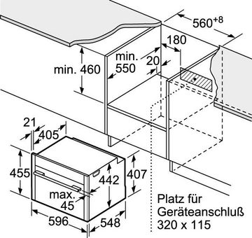 NEFF Einbaubackofen N 70 C15CR22N2, mit Teleskopauszug nachrüstbar, easyClean, CircoTherm®-Heißluft