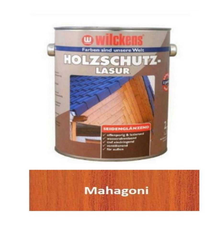 Wilckens Farben Holzschutzlasur 2,5 Liter Mahagoni Seidenglänzend | Holzlasuren