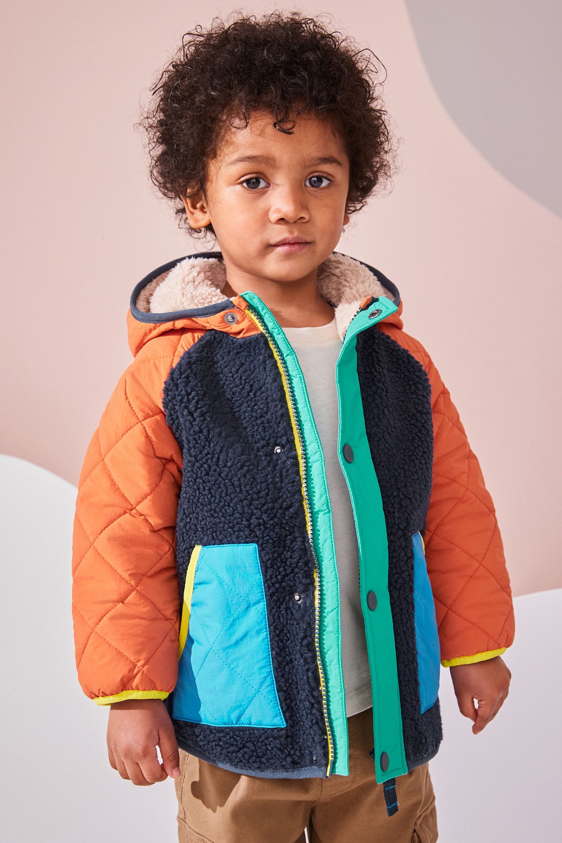 Next Steppjacke Gesteppter Borg-Mantel (1-St)